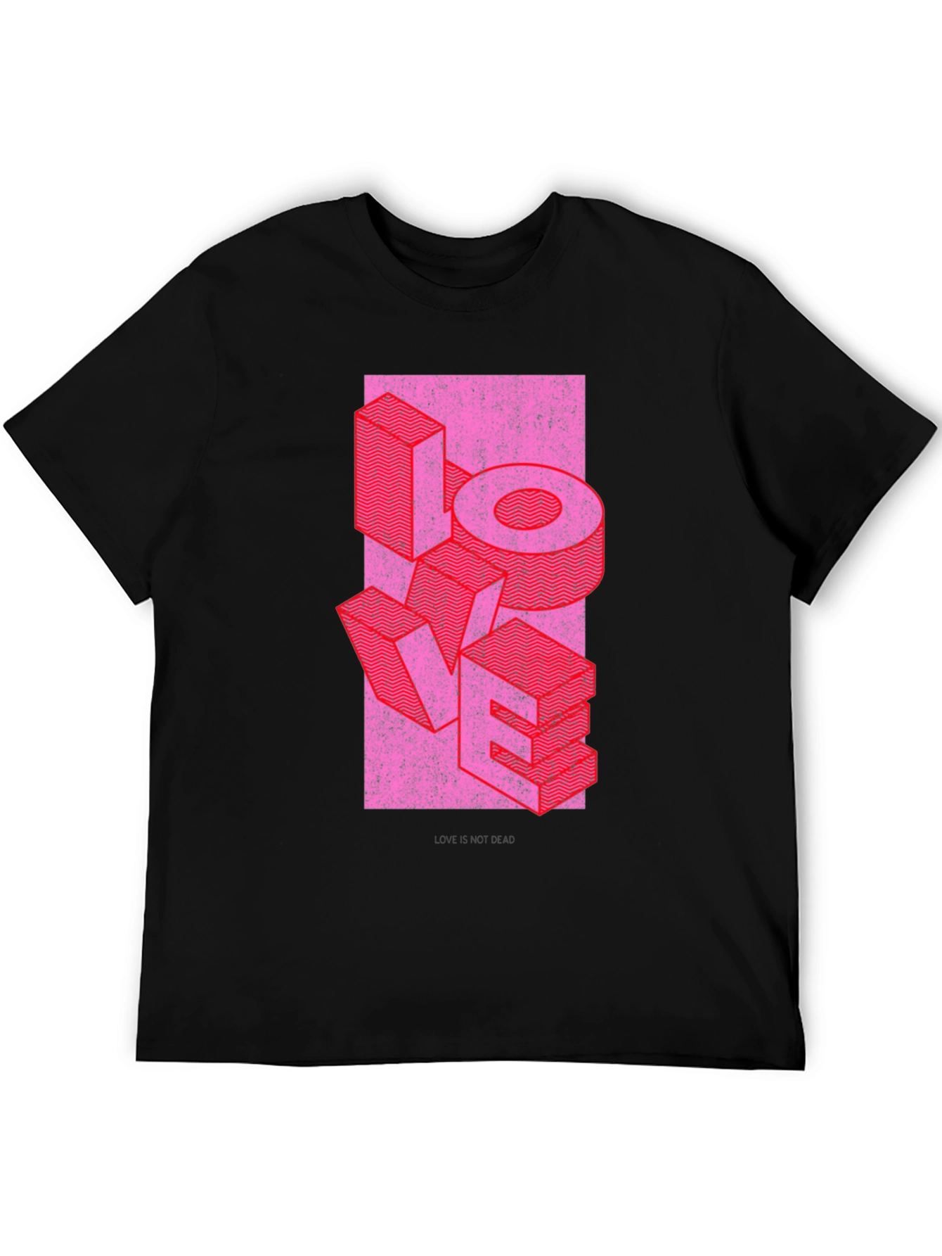 Retro LOVE Graphic T-Shirt - Black