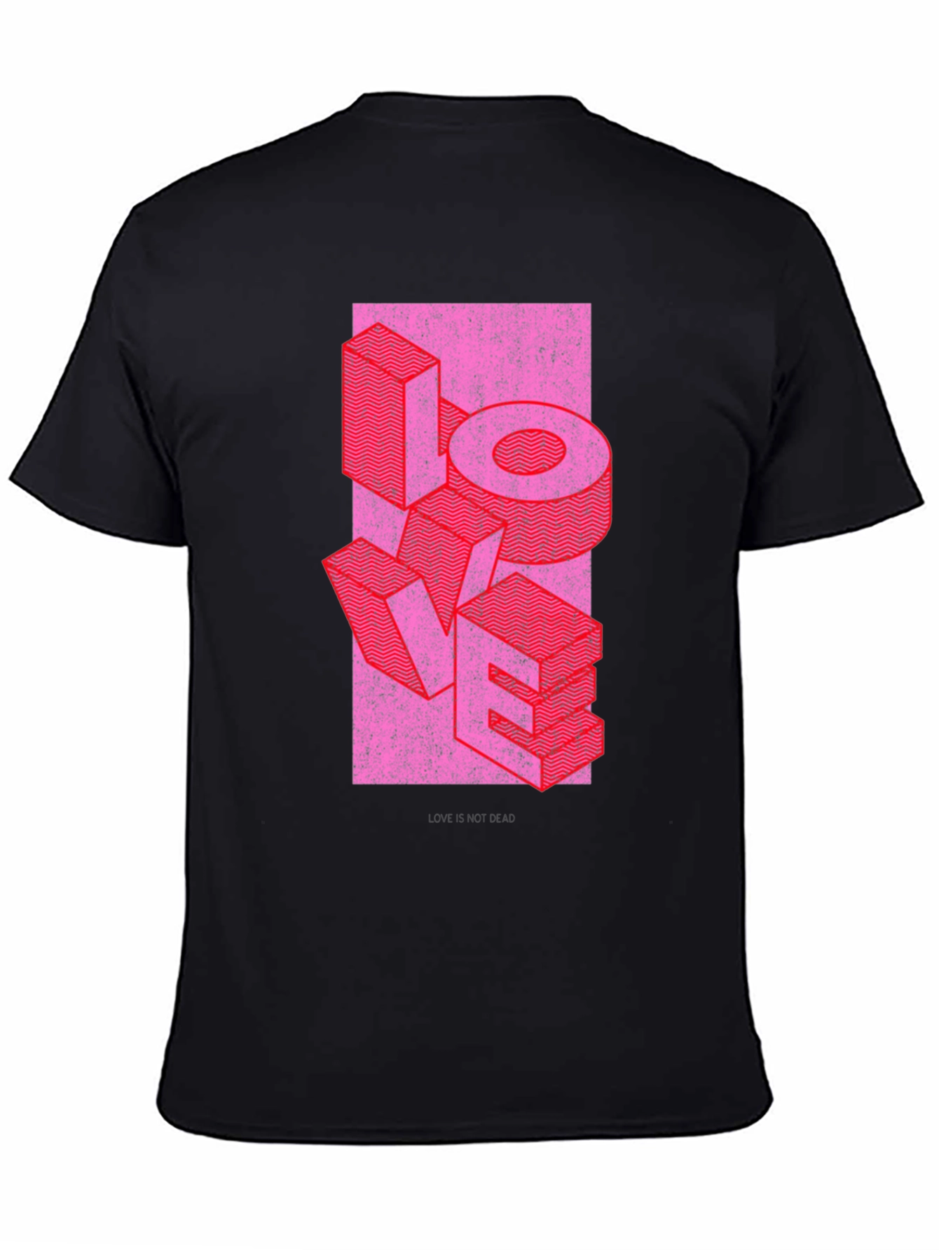 Retro LOVE Graphic T-Shirt - Black