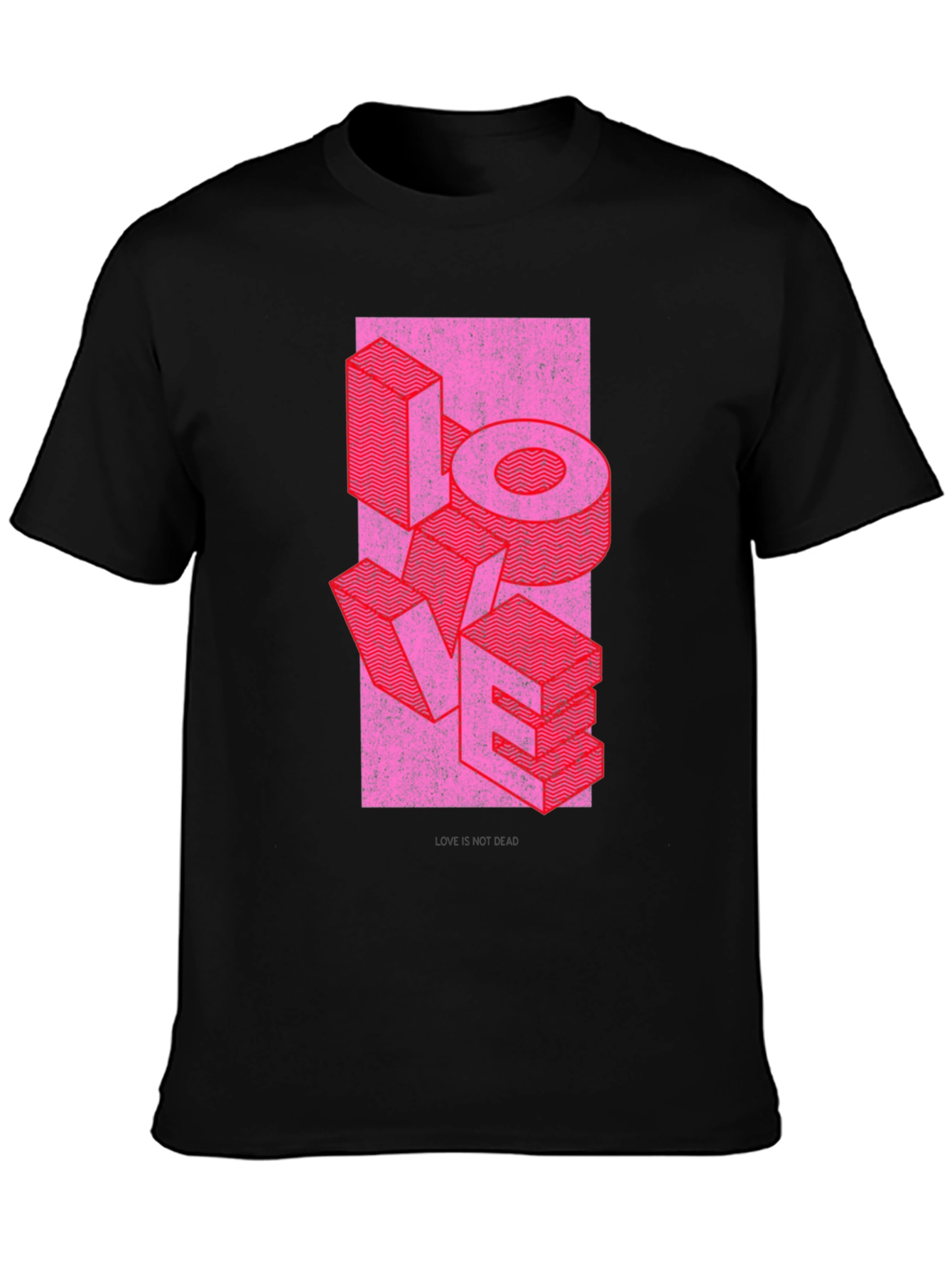 Retro LOVE Graphic T-Shirt - Black
