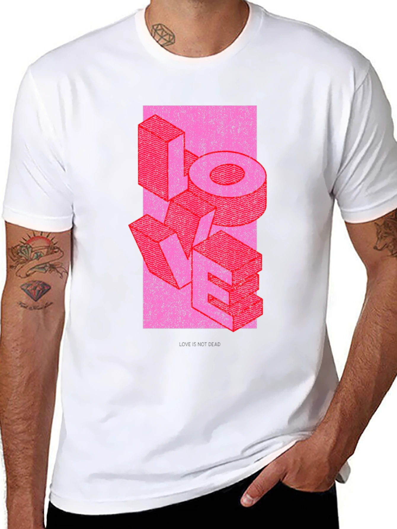 Retro LOVE Graphic T-Shirt - Black