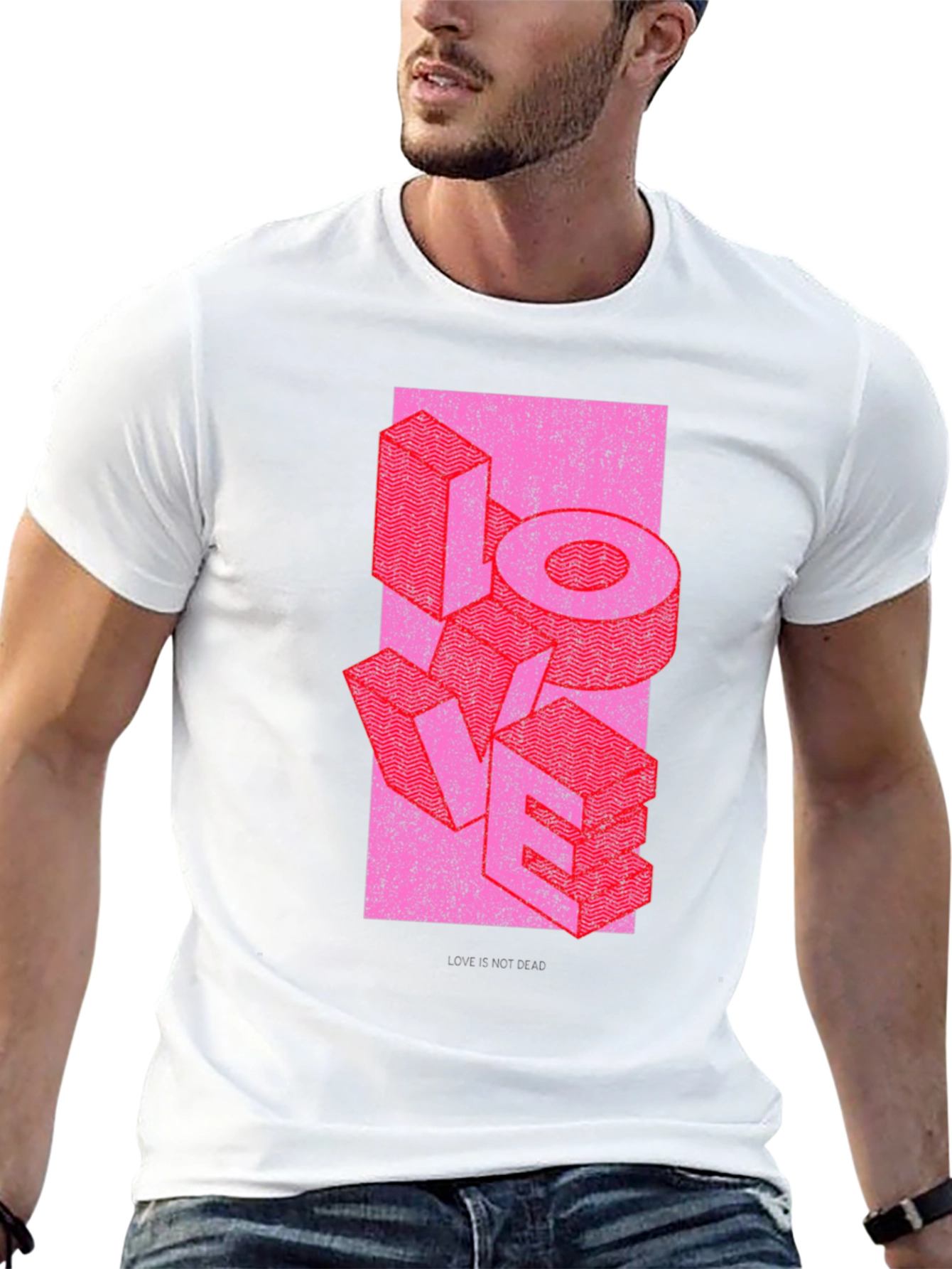 Retro LOVE Graphic T-Shirt - Black
