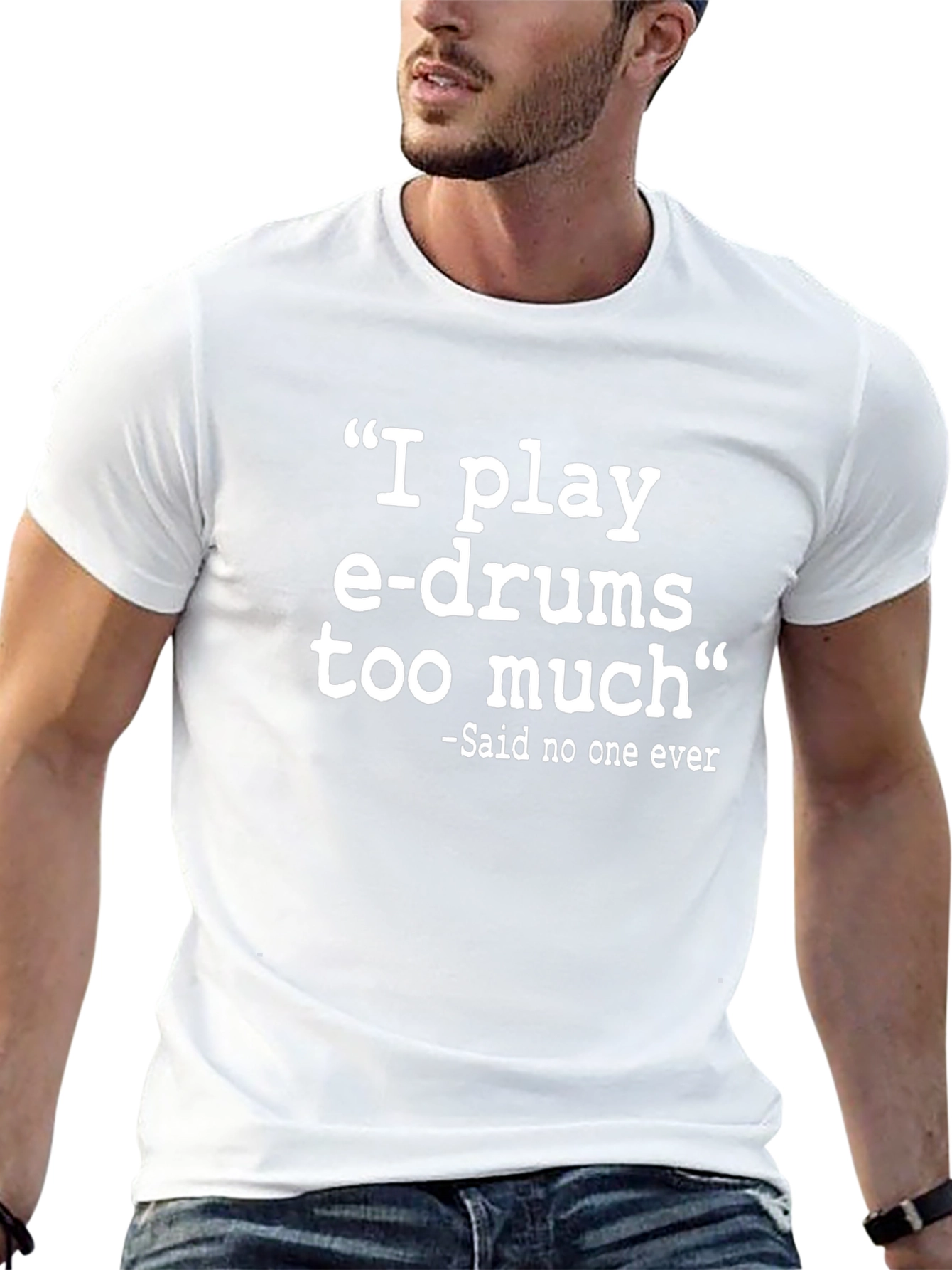 I Play E-Drums Funny Graphic Tee