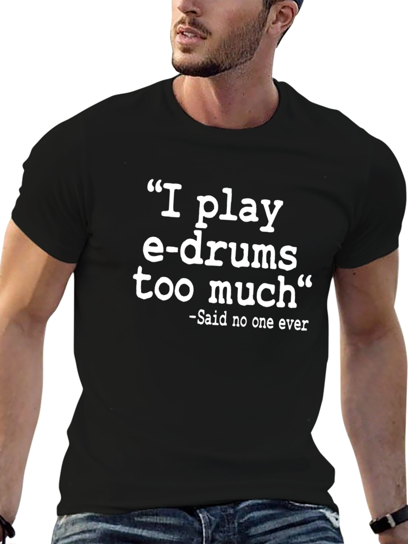 I Play E-Drums Funny Graphic Tee