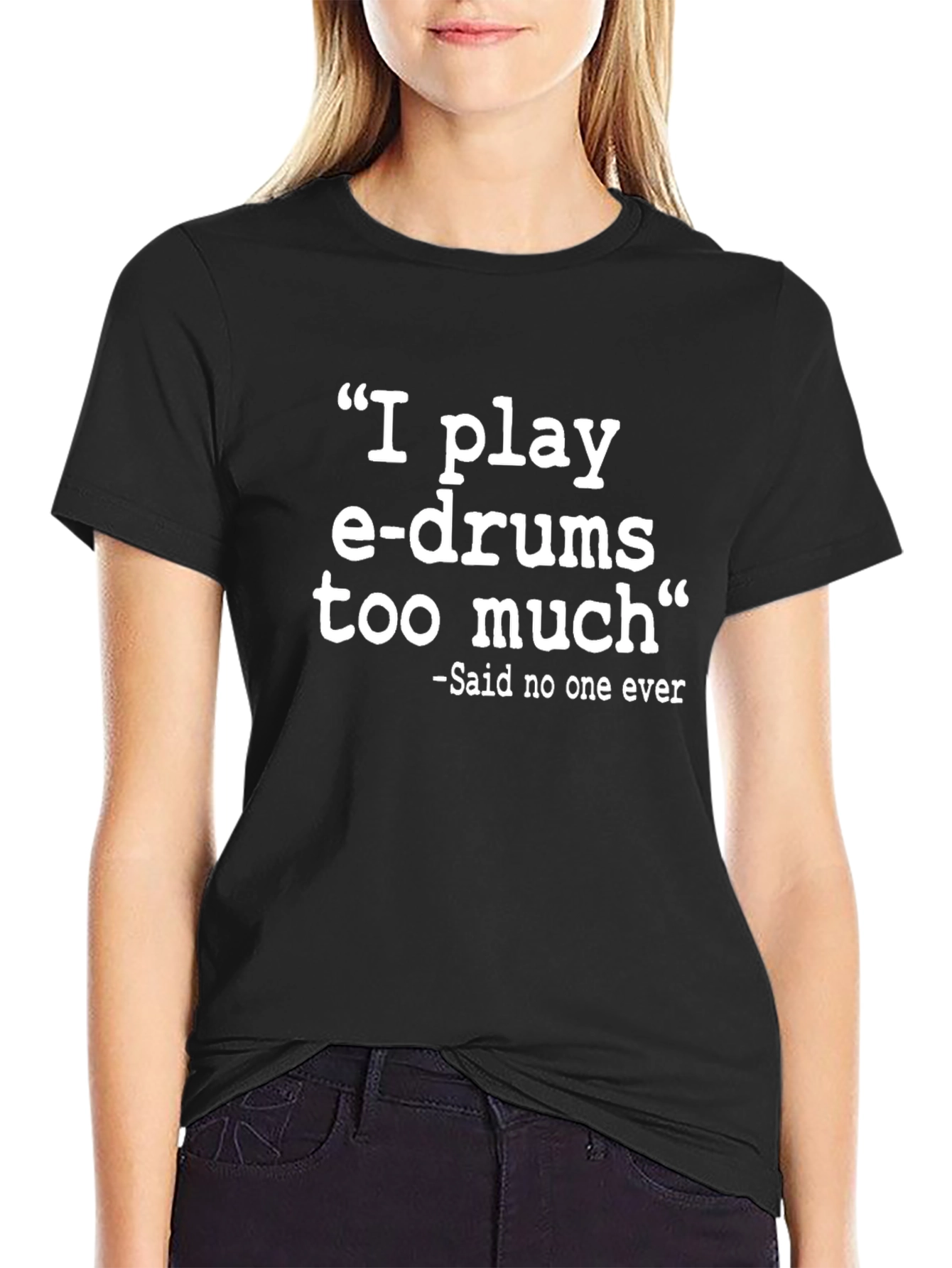 I Play E-Drums Funny Graphic Tee
