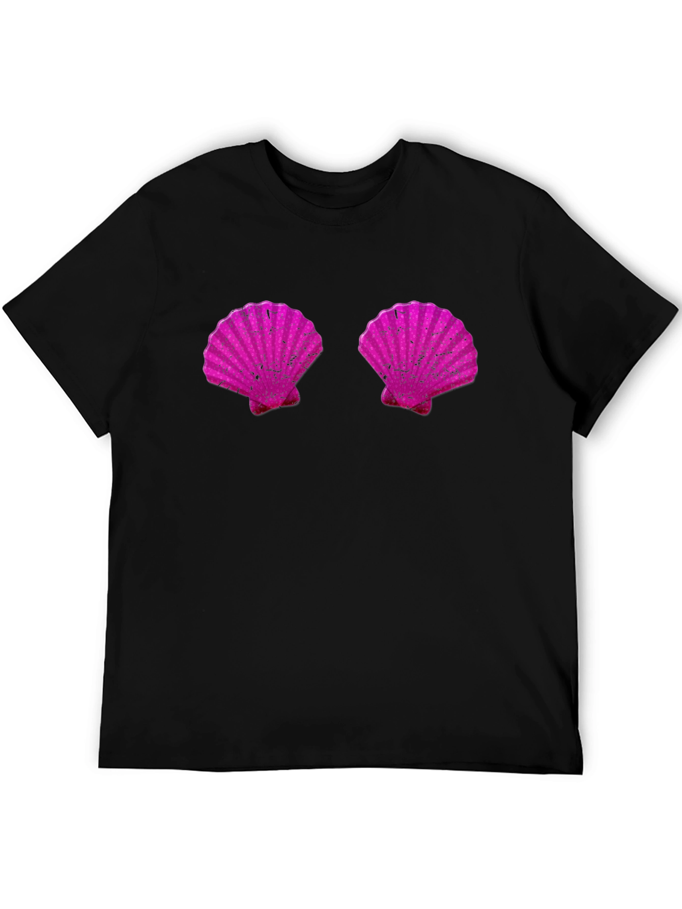 Novelty Mermaid Shell Bra Graphic Tee