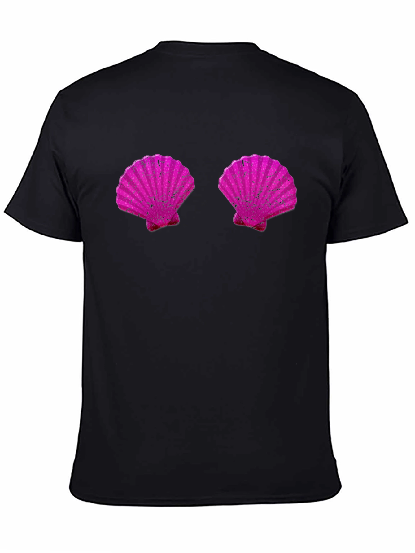 Novelty Mermaid Shell Bra Graphic Tee
