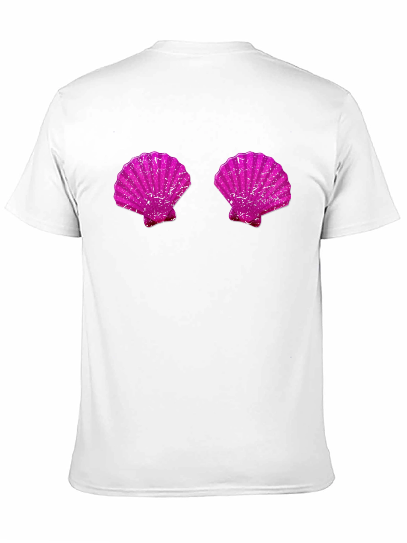 Novelty Mermaid Shell Bra Graphic Tee