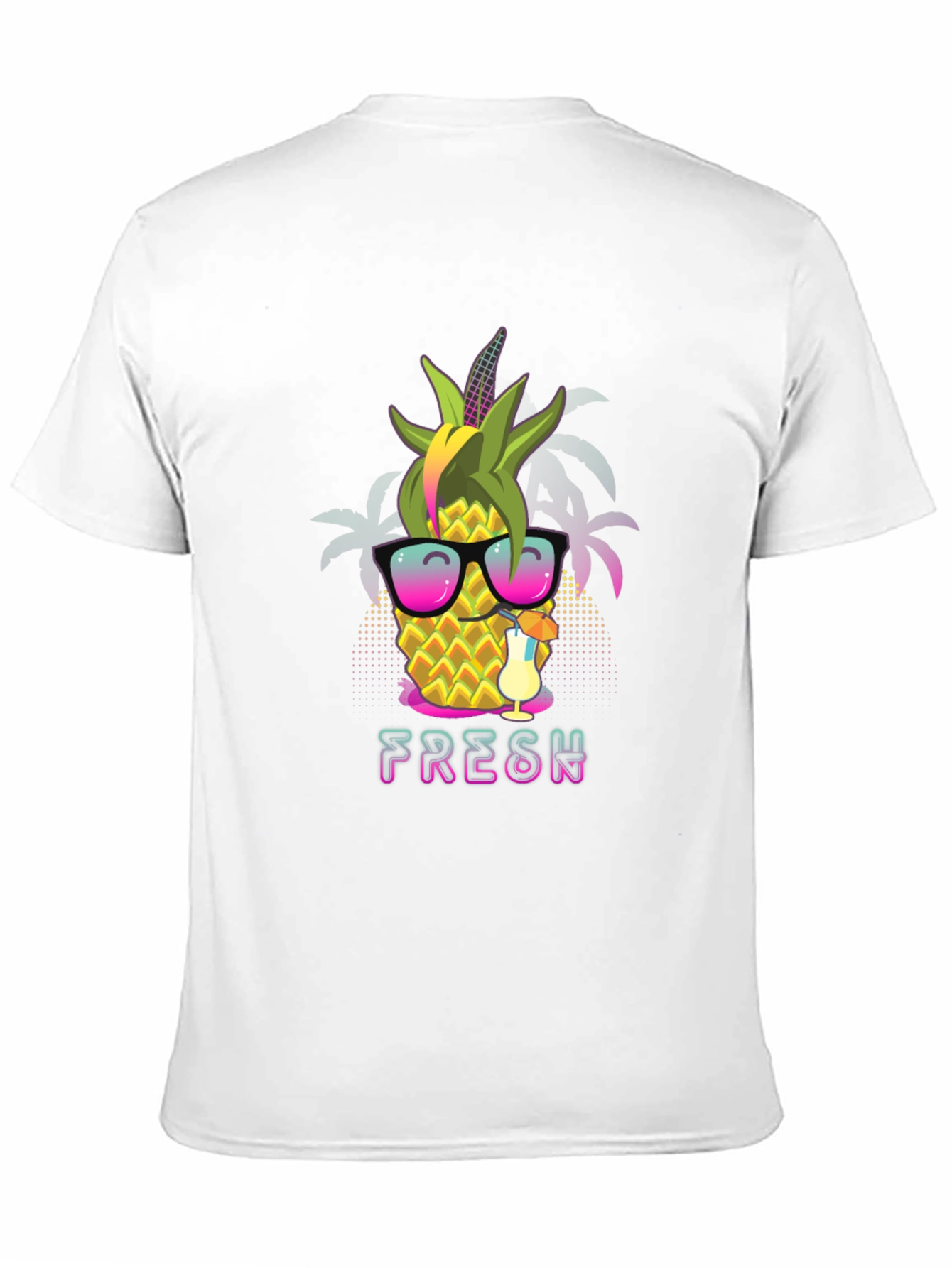 Fresh Pineapple Graphic T-Shirt - Summer Vibes