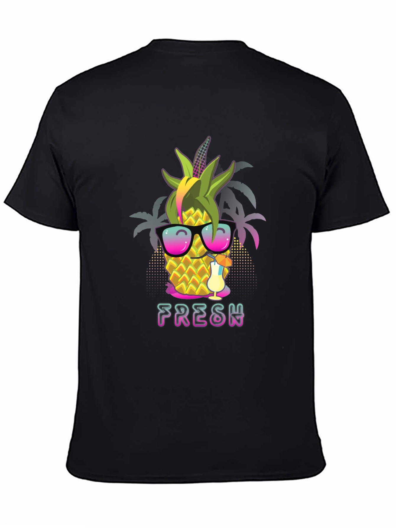 Fresh Pineapple Graphic T-Shirt - Summer Vibes