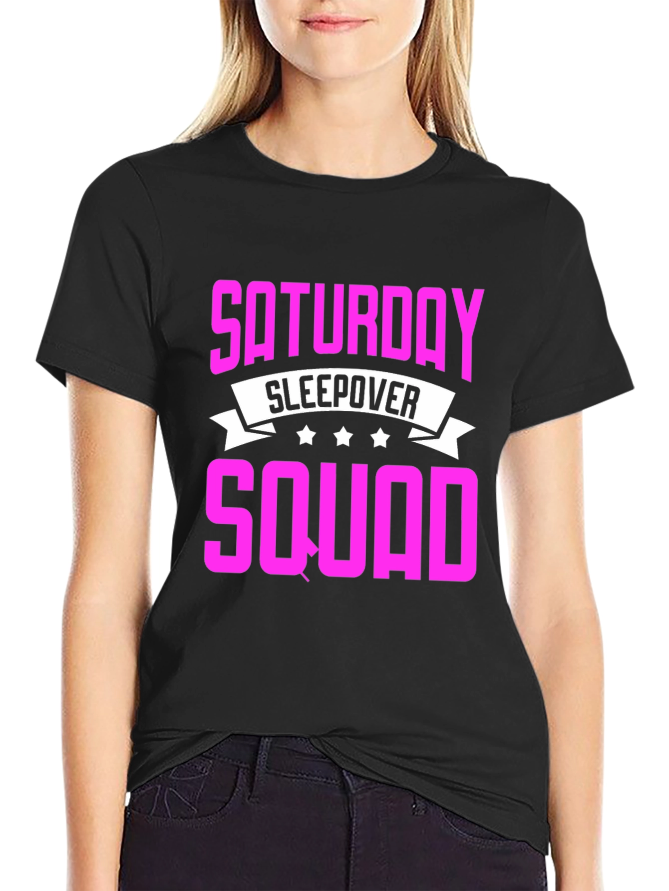 Saturday Sleepover Squad T-Shirt