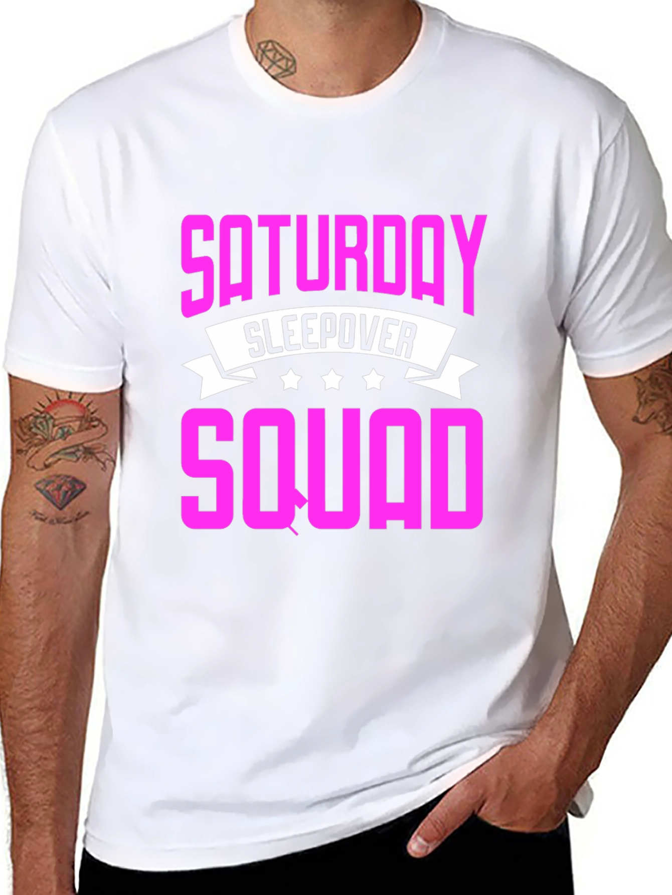 Saturday Sleepover Squad T-Shirt