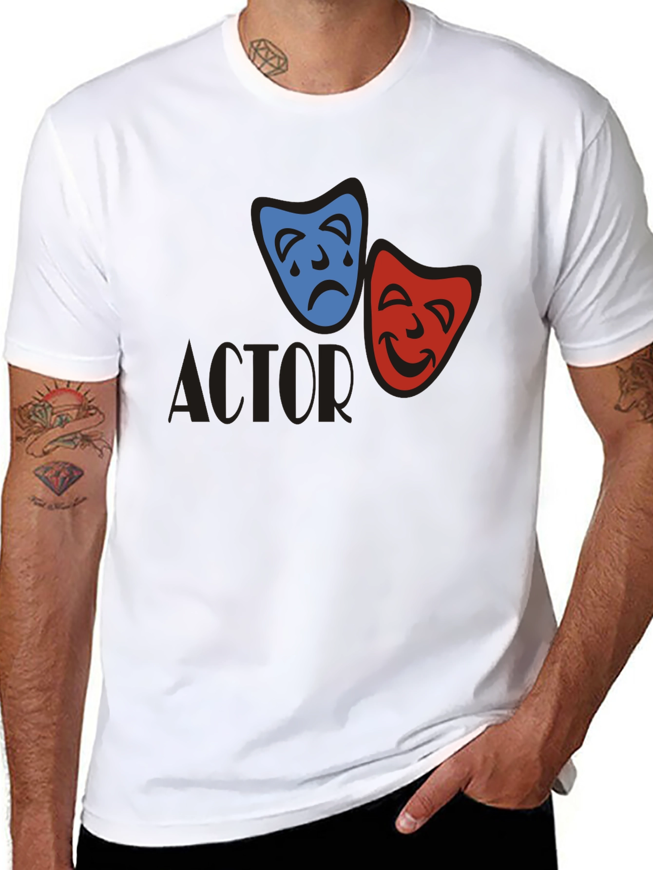 Actor Mask Graphic Tee