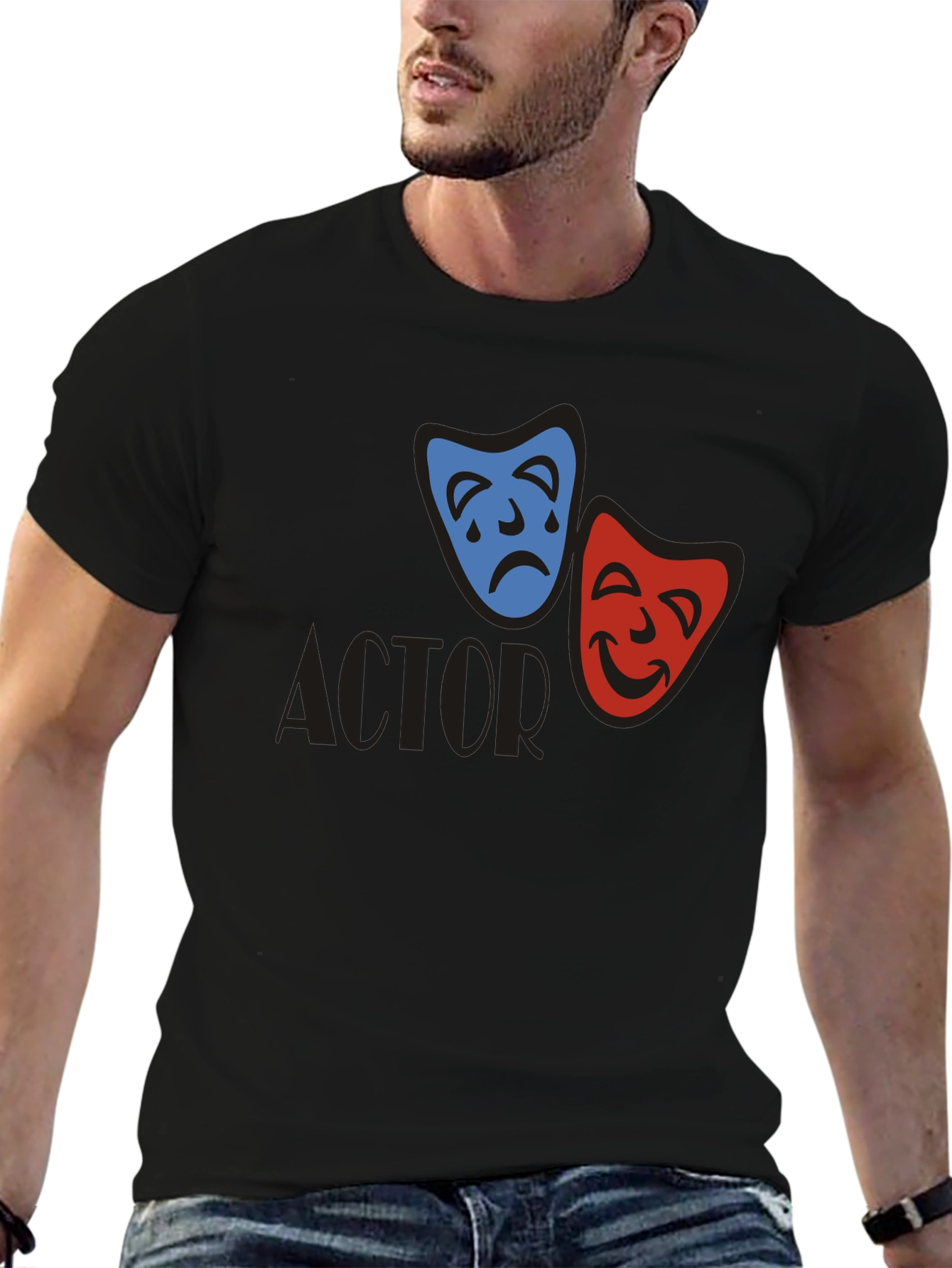 Actor Mask Graphic Tee