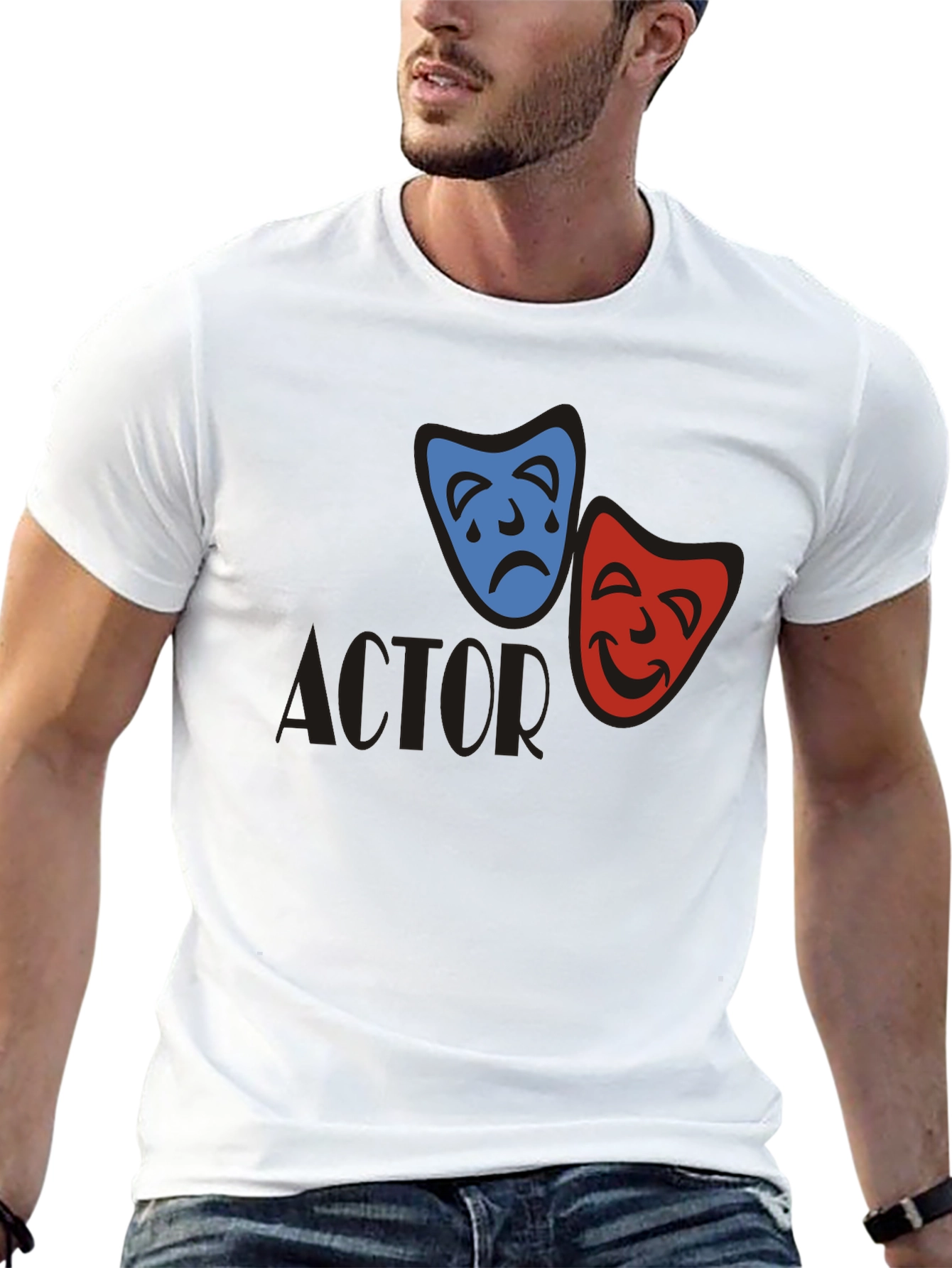 Actor Mask Graphic Tee