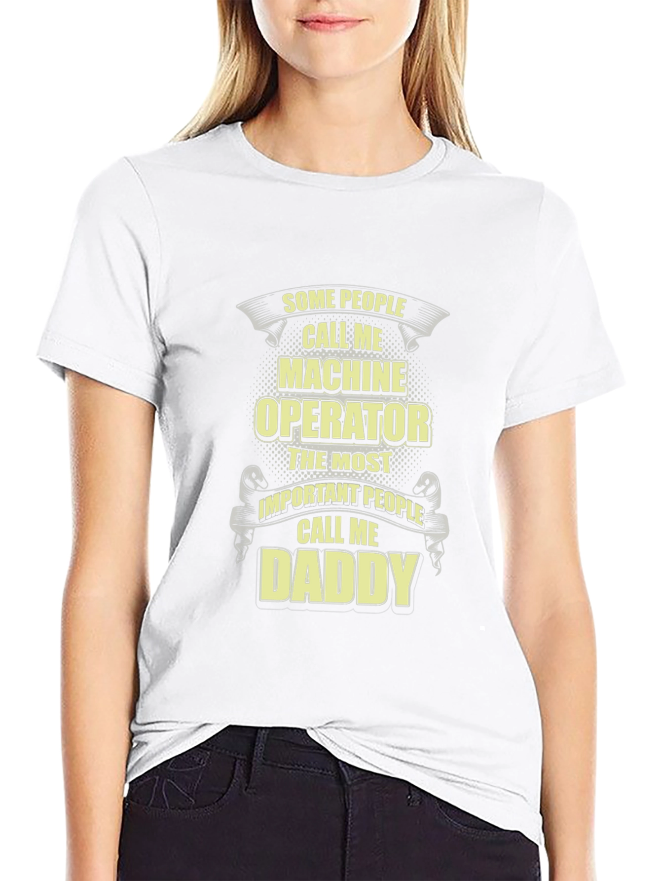 Machine Operator Daddy Funny Graphic T-Shirt