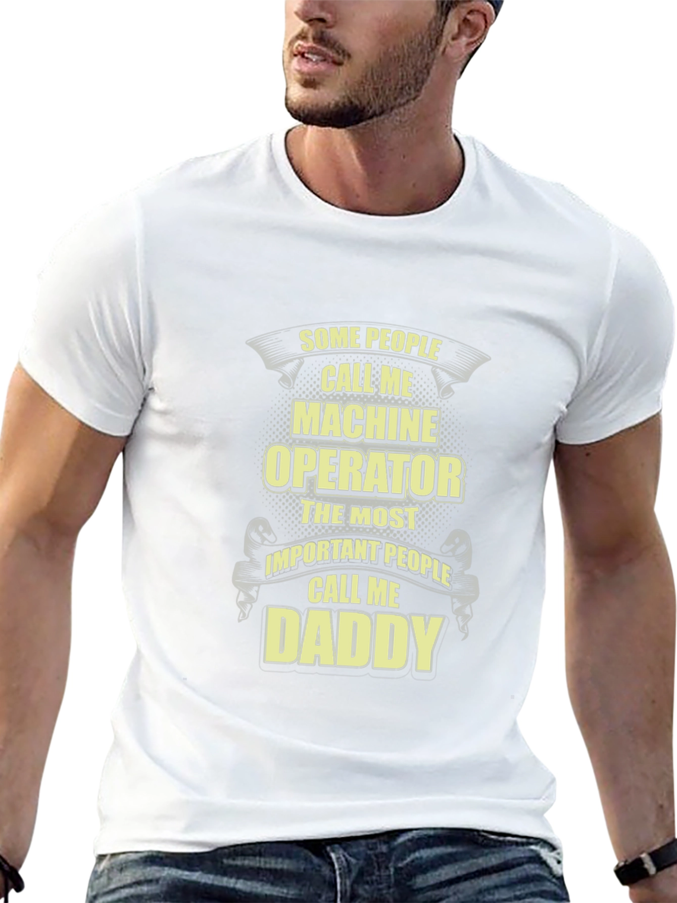 Machine Operator Daddy Funny Graphic T-Shirt