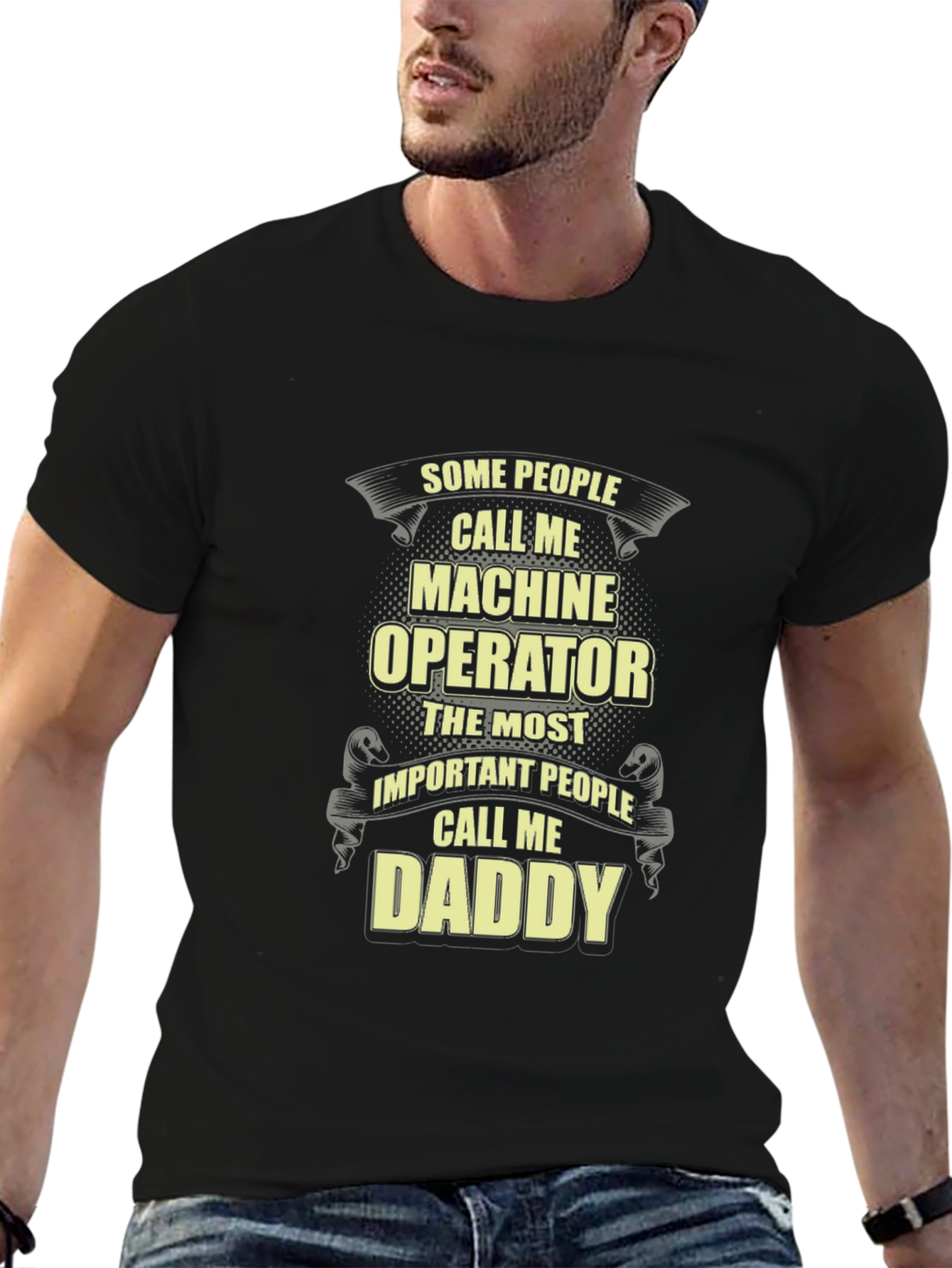 Machine Operator Daddy Funny Graphic T-Shirt