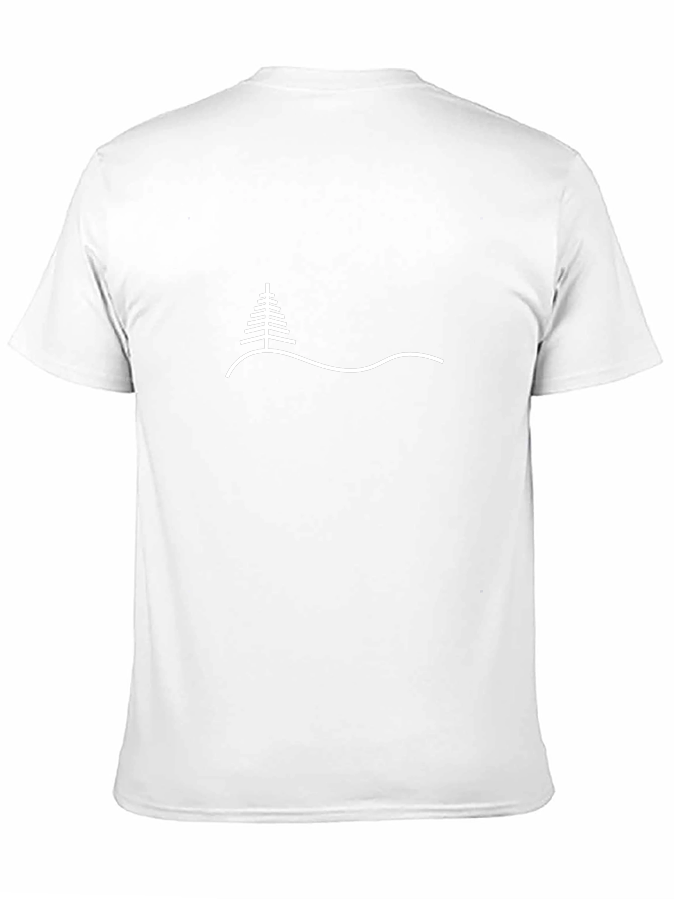 Minimalist Mountain & Tree Graphic Tee