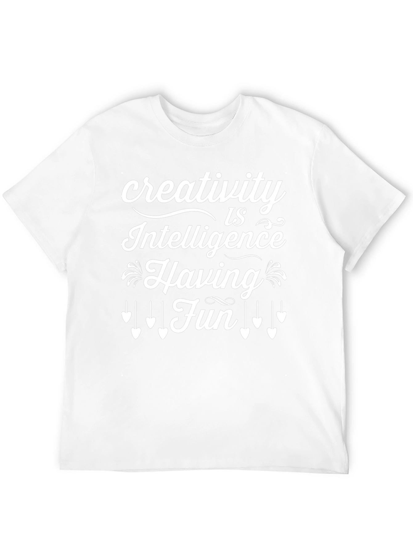 Creativity is Intelligence Having Fun Black T-Shirt