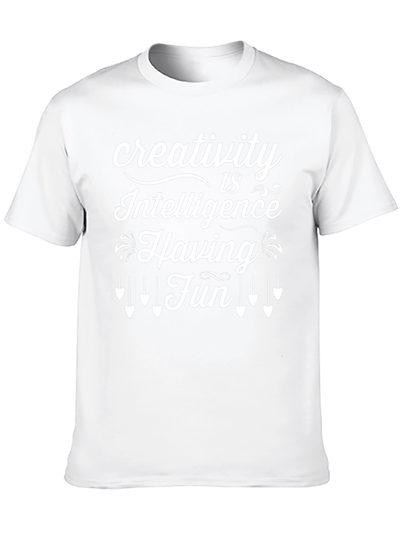 Creativity is Intelligence Having Fun Black T-Shirt