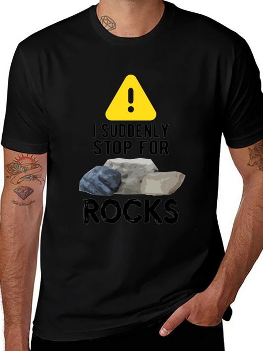 Funny Rock Collecting T-Shirt