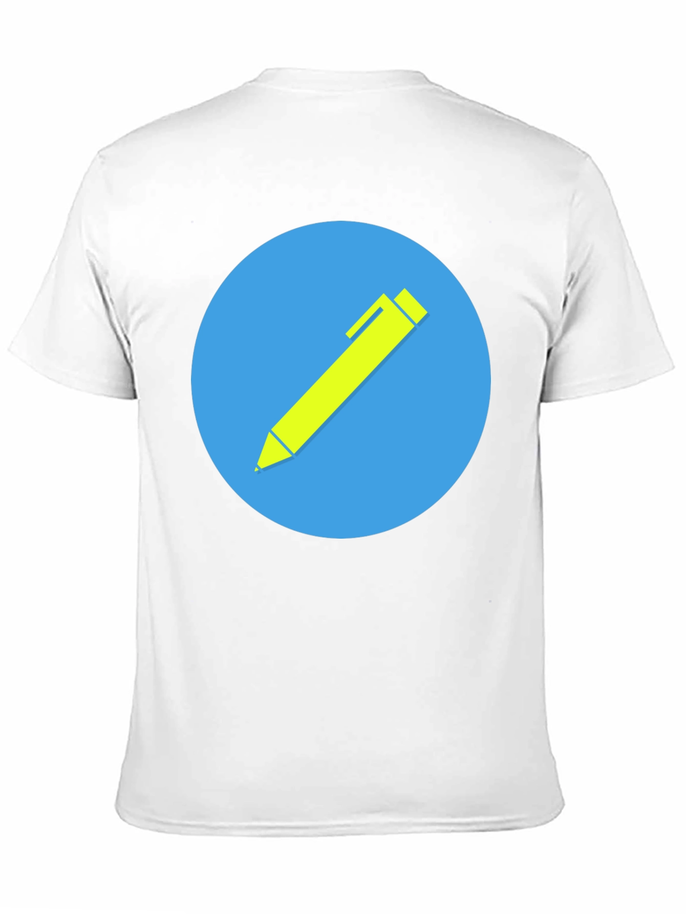 Stylish Black T-Shirt with Creative Pen Graphic