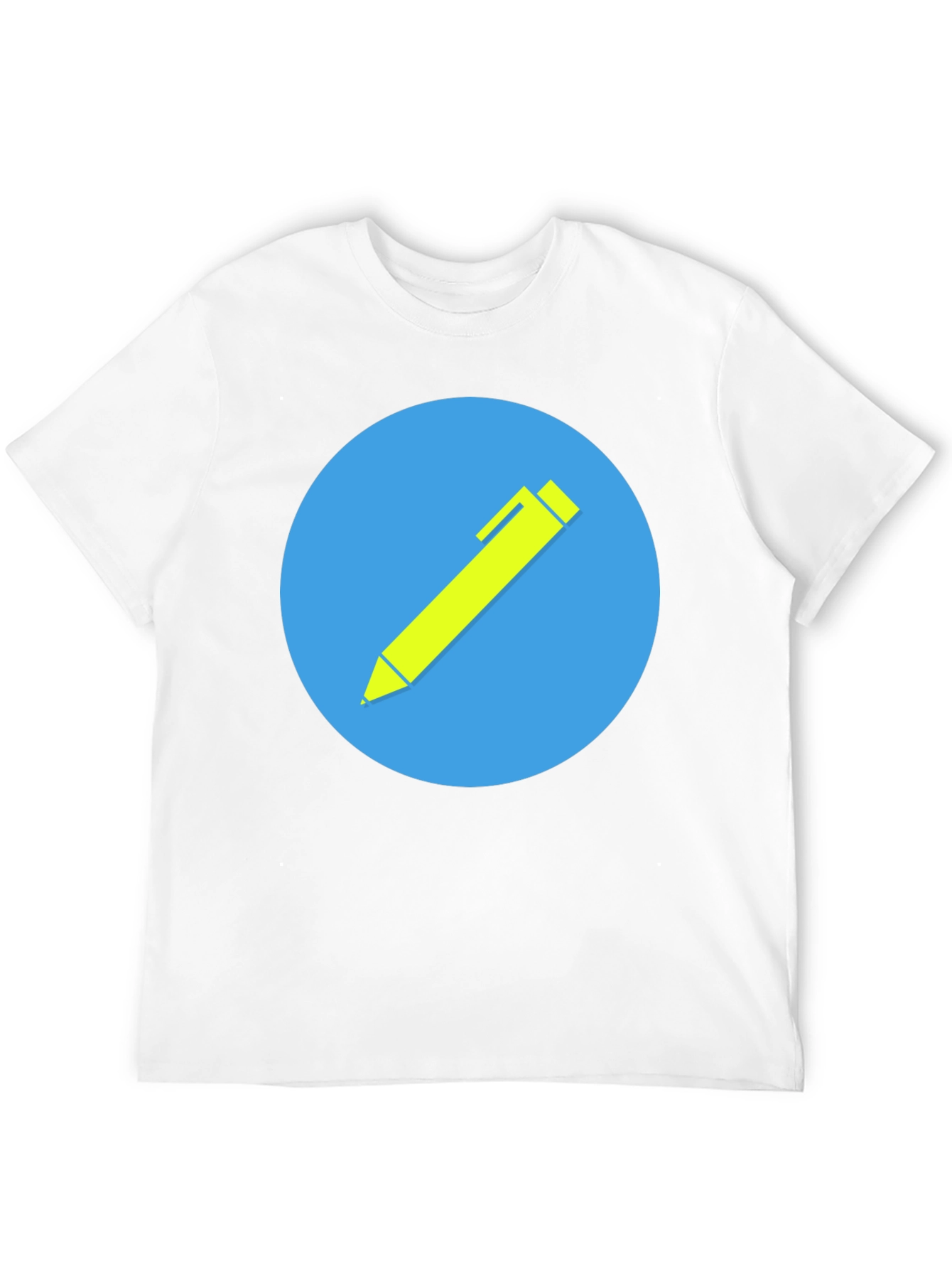 Stylish Black T-Shirt with Creative Pen Graphic