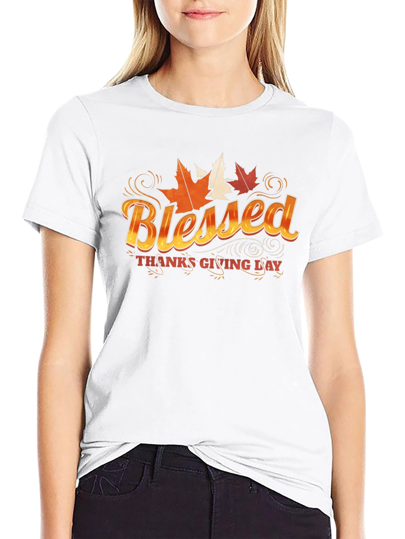Blessed Thanksgiving Day Graphic T-Shirt