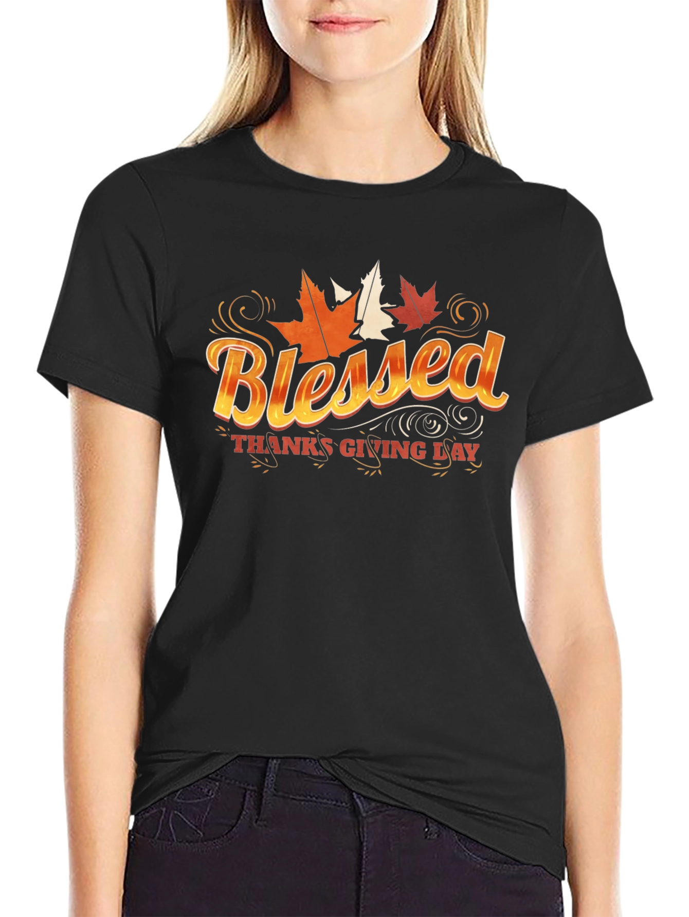Blessed Thanksgiving Day Graphic T-Shirt