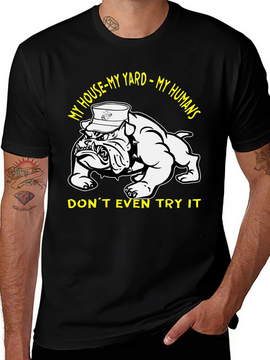 My House My Yard My Humans Dog Graphic Tee