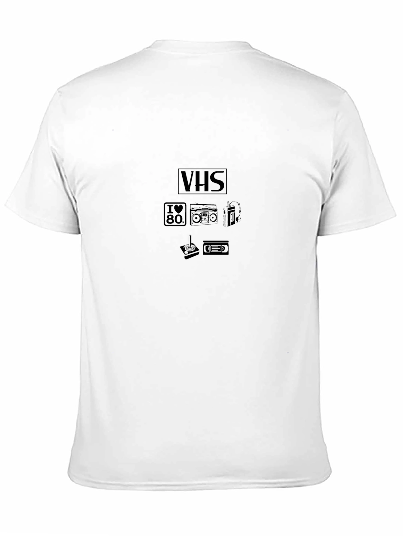 Retro VHS Era Graphic Tee - Black