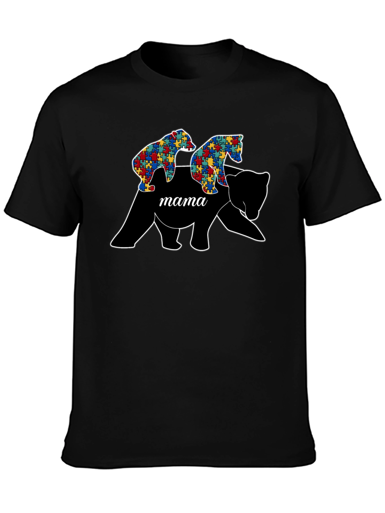 Mama Bear Autism Puzzle Piece Shirt