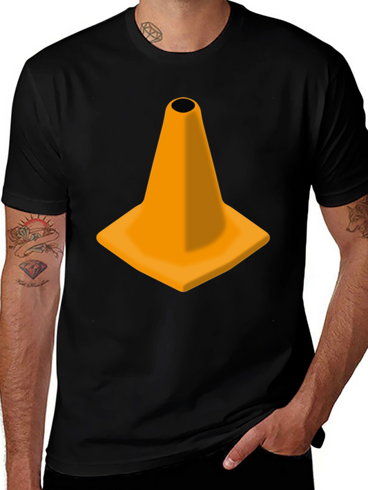 Traffic Cone Graphic Black Tee