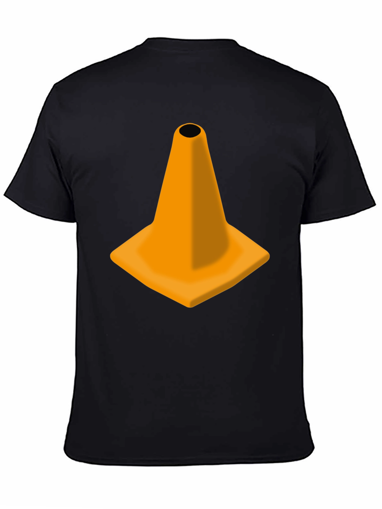 Traffic Cone Graphic Black Tee