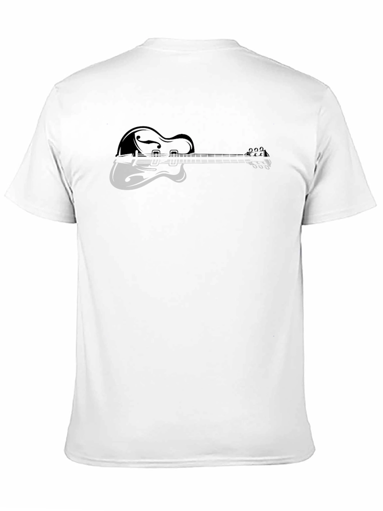 Guitar Silhouette Graphic Tee - Stylish Musicians T-Shirt