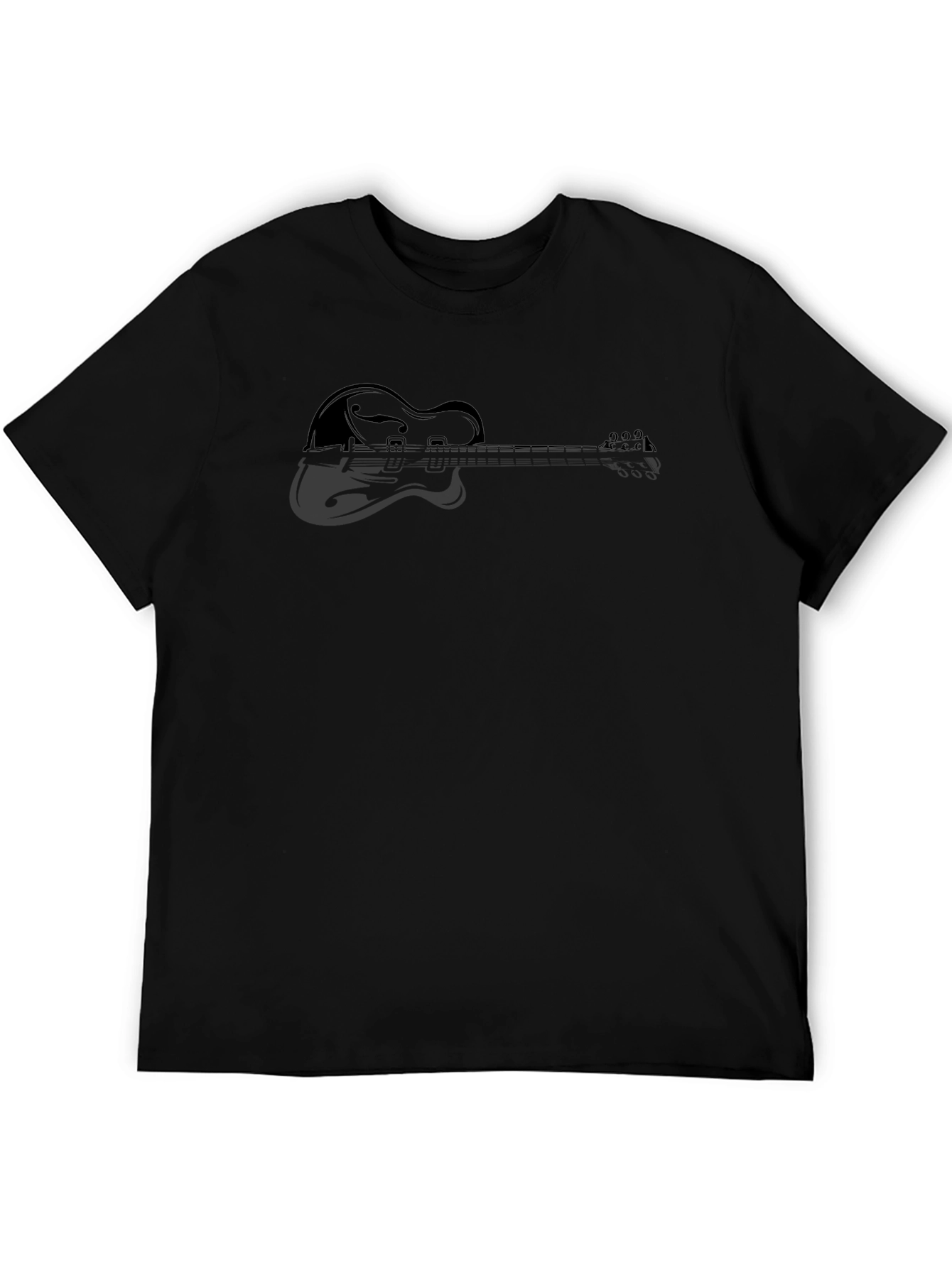 Guitar Silhouette Graphic Tee - Stylish Musicians T-Shirt