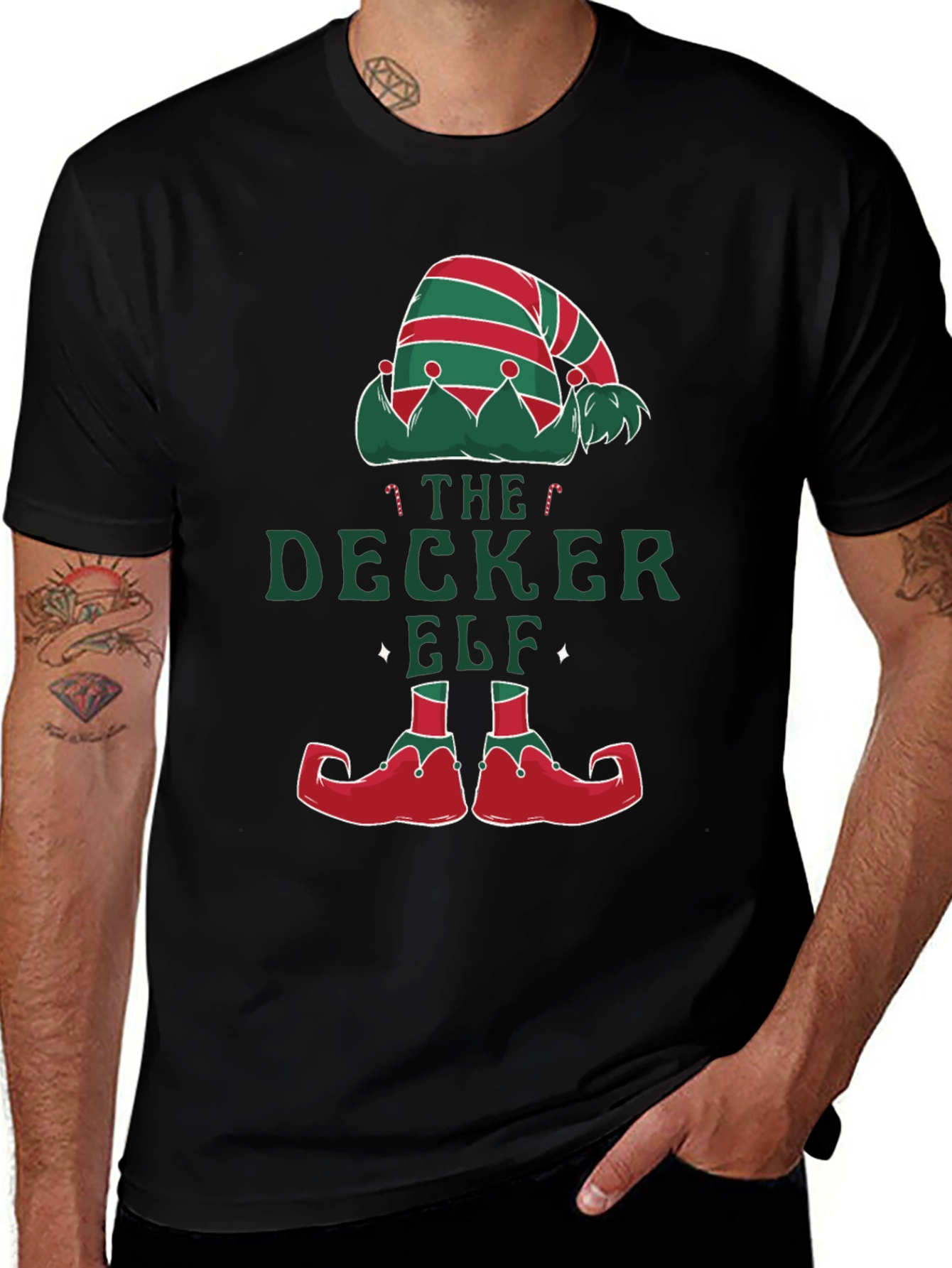 The Decker Elf Christmas T-Shirt Holiday