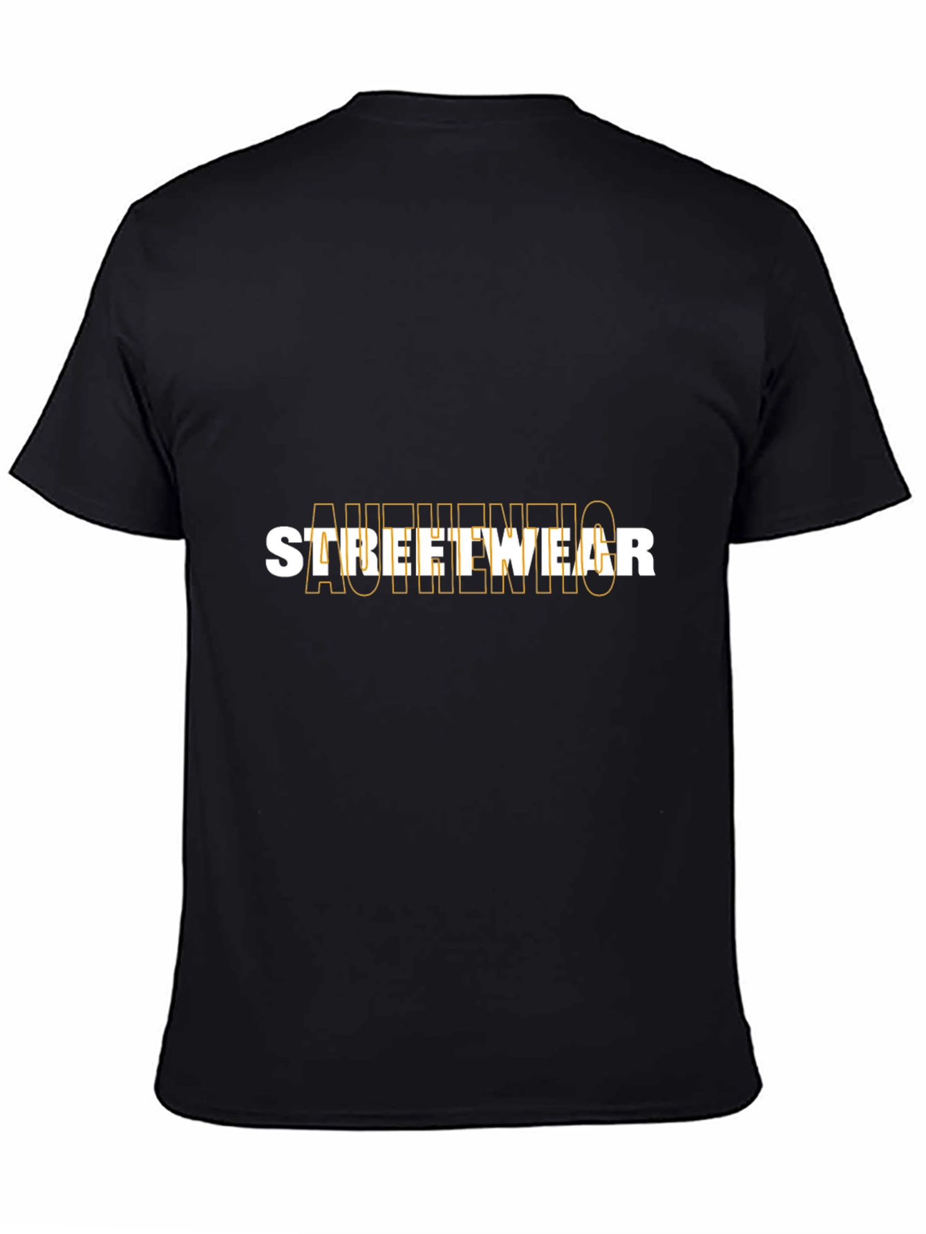 Authentic Streetwear Black Graphic T-Shirt