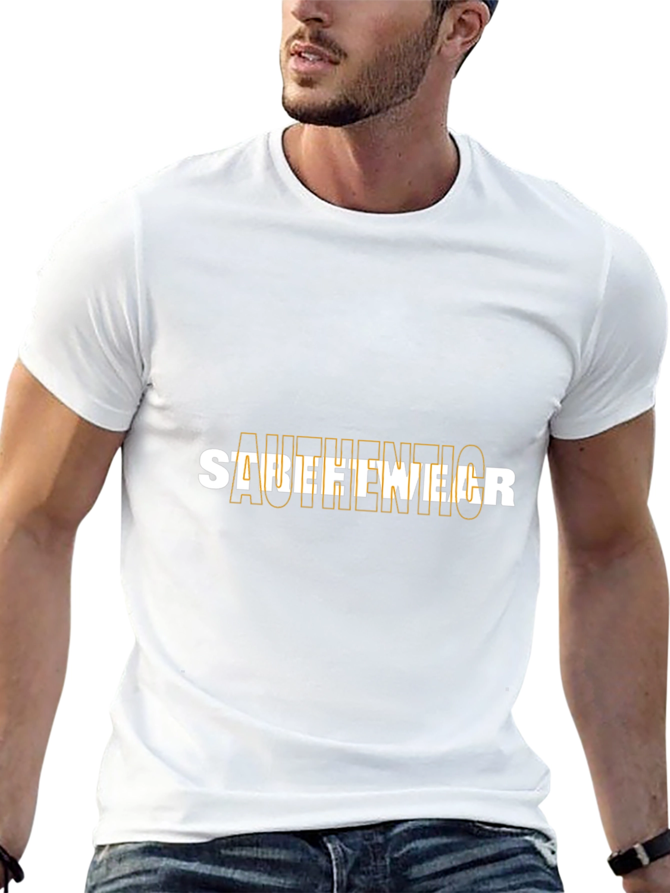 Authentic Streetwear Black Graphic T-Shirt