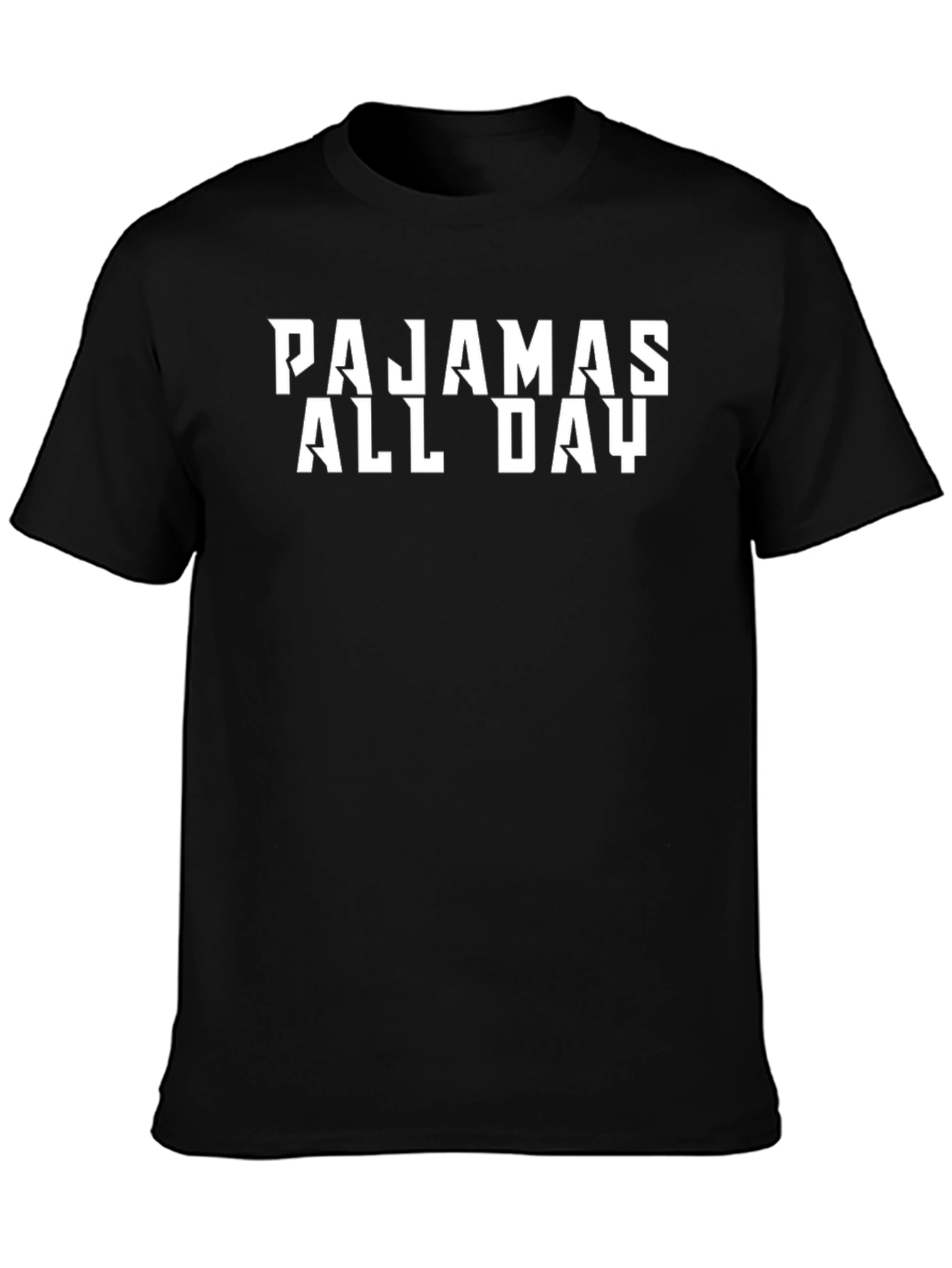 Pajamas All Day Black T-Shirt