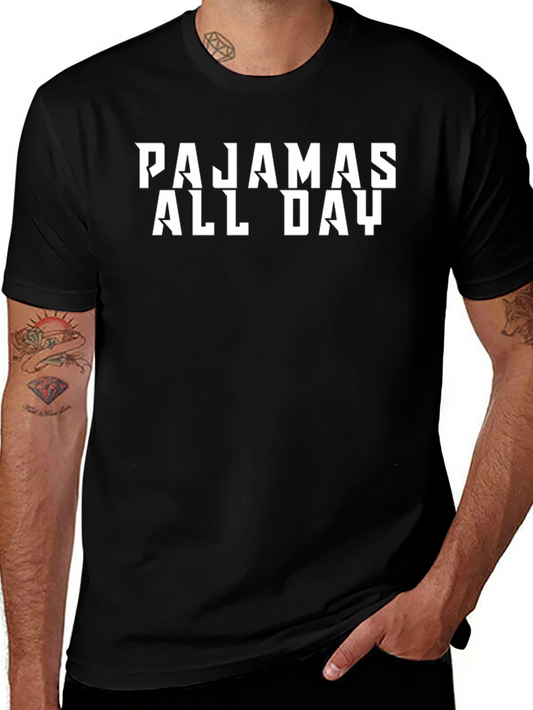 Pajamas All Day Black T-Shirt