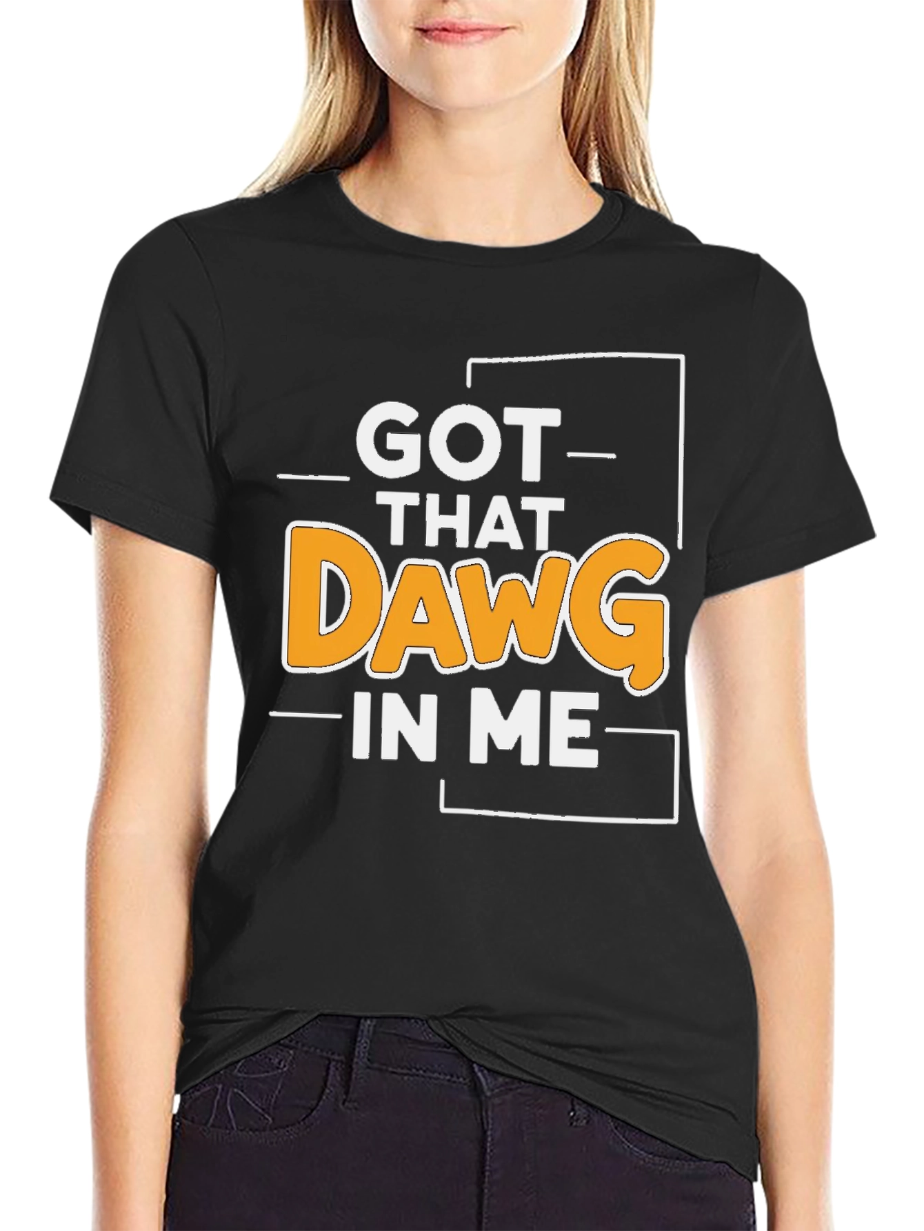 Got That Dawg In Me Black Graphic Tee