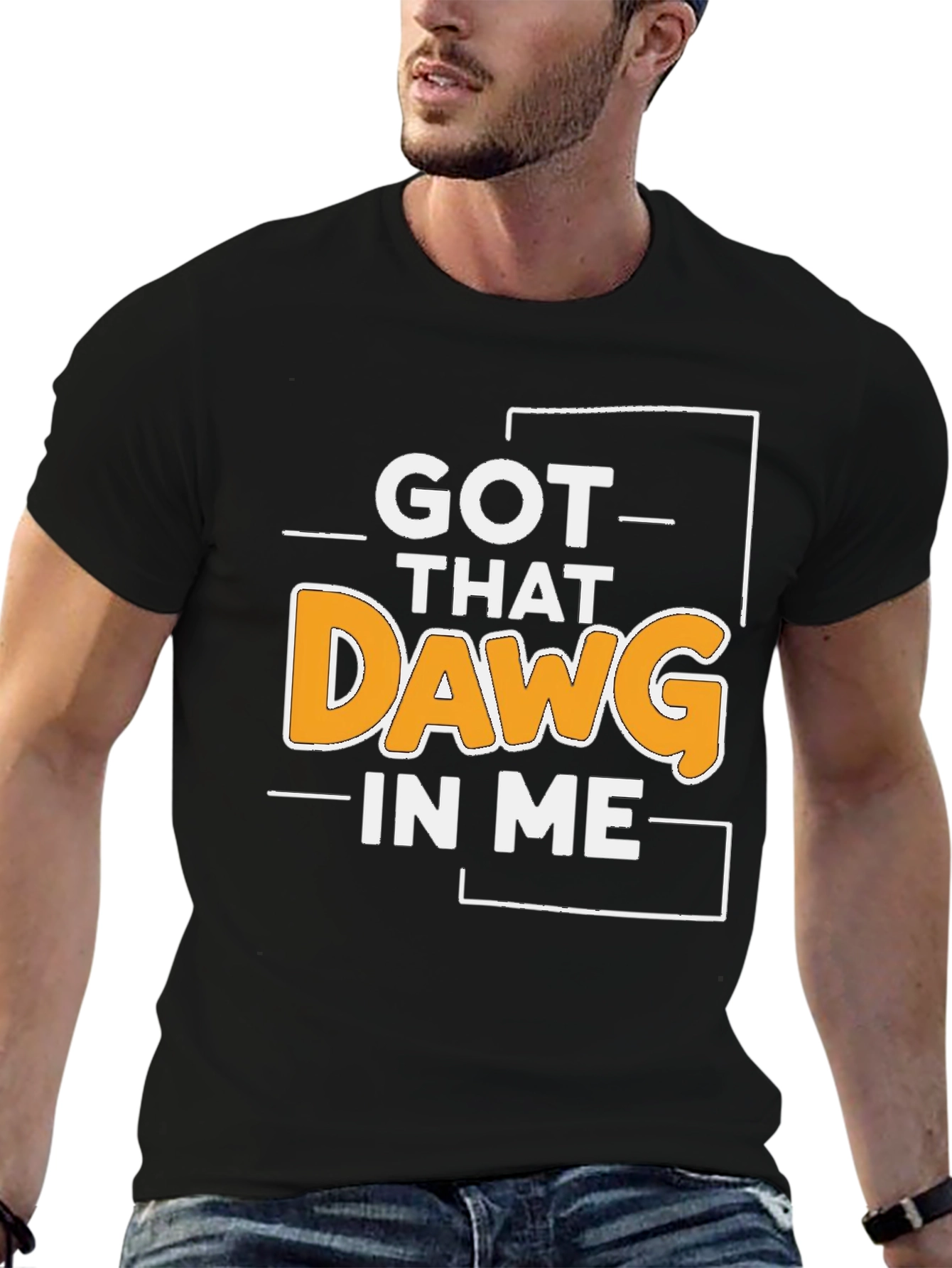 Got That Dawg In Me Black Graphic Tee