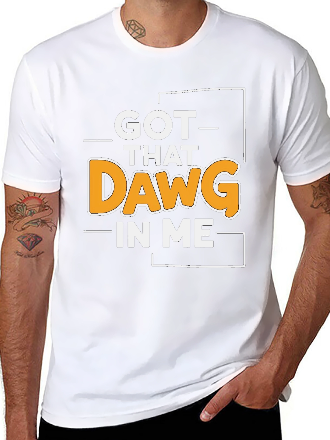 Got That Dawg In Me Black Graphic Tee