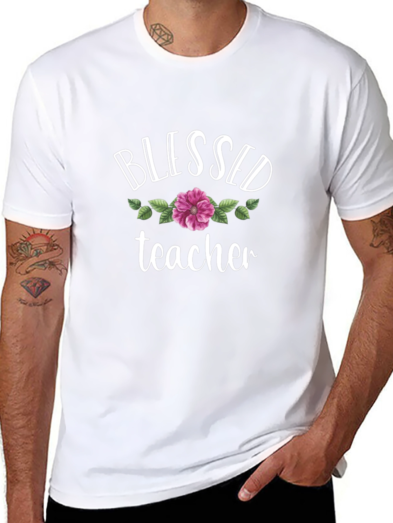 Blessed Teacher Graphic T-Shirt