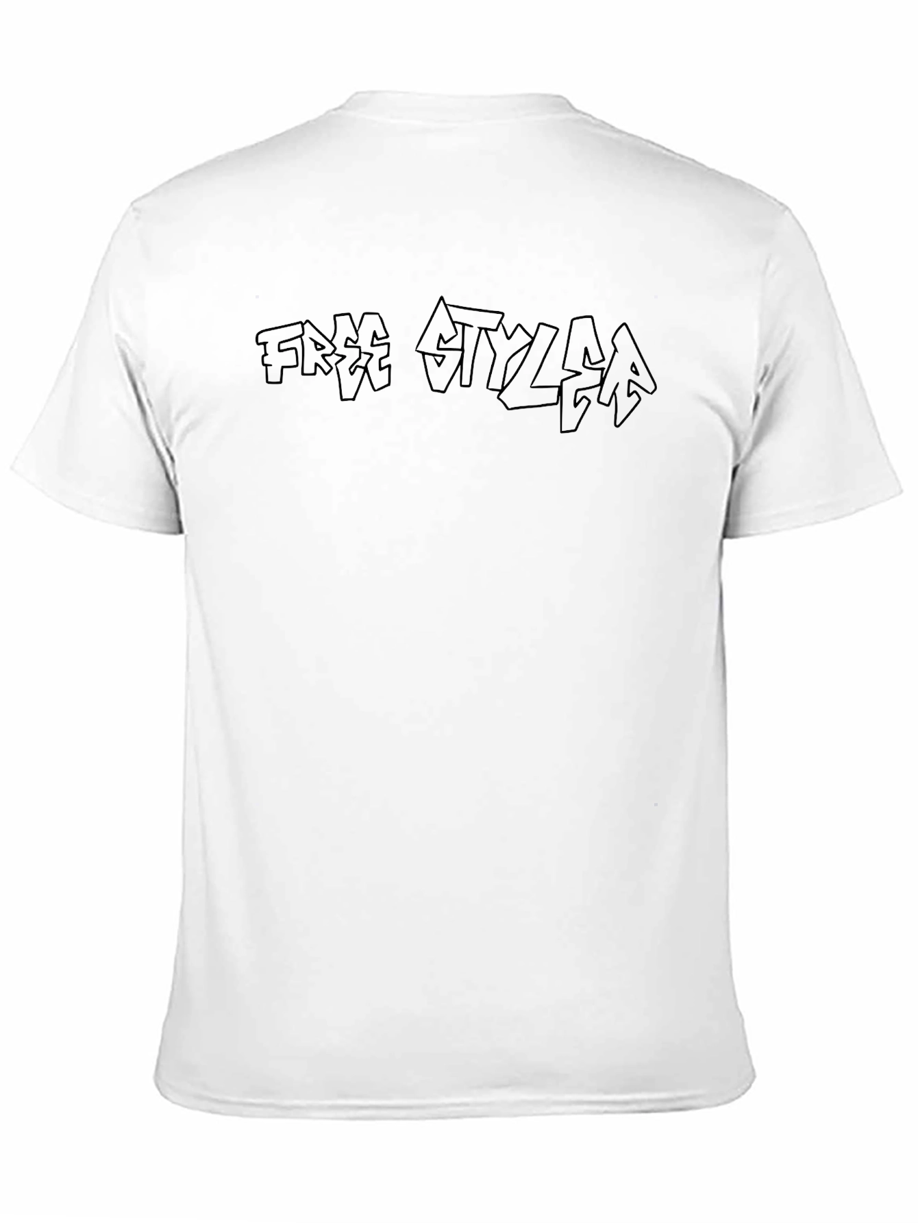 Free Styler Black T-Shirt Mens Casual Wear