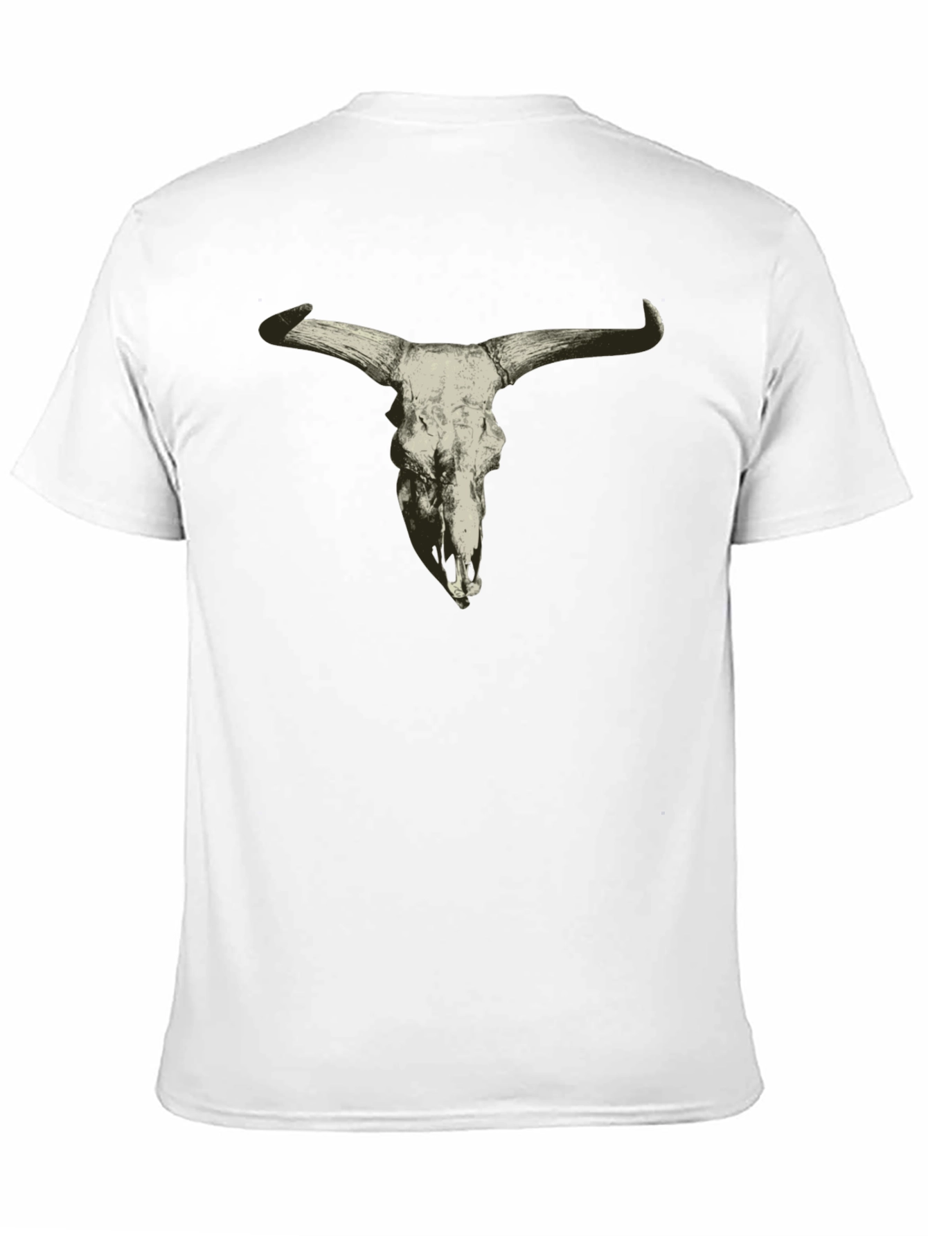 Cow Skull Graphic Tee - Mens Black T-Shirt