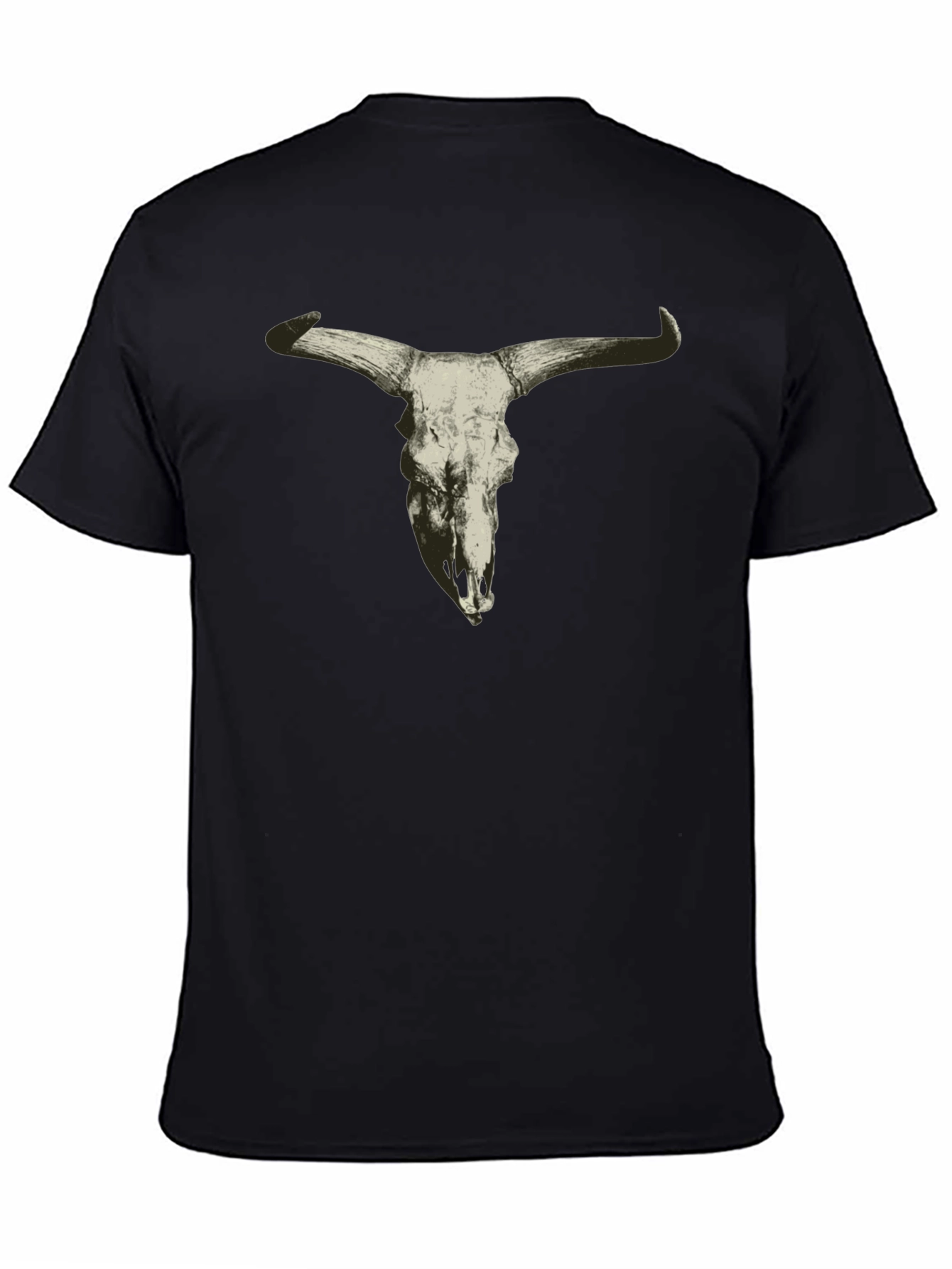 Cow Skull Graphic Tee - Mens Black T-Shirt