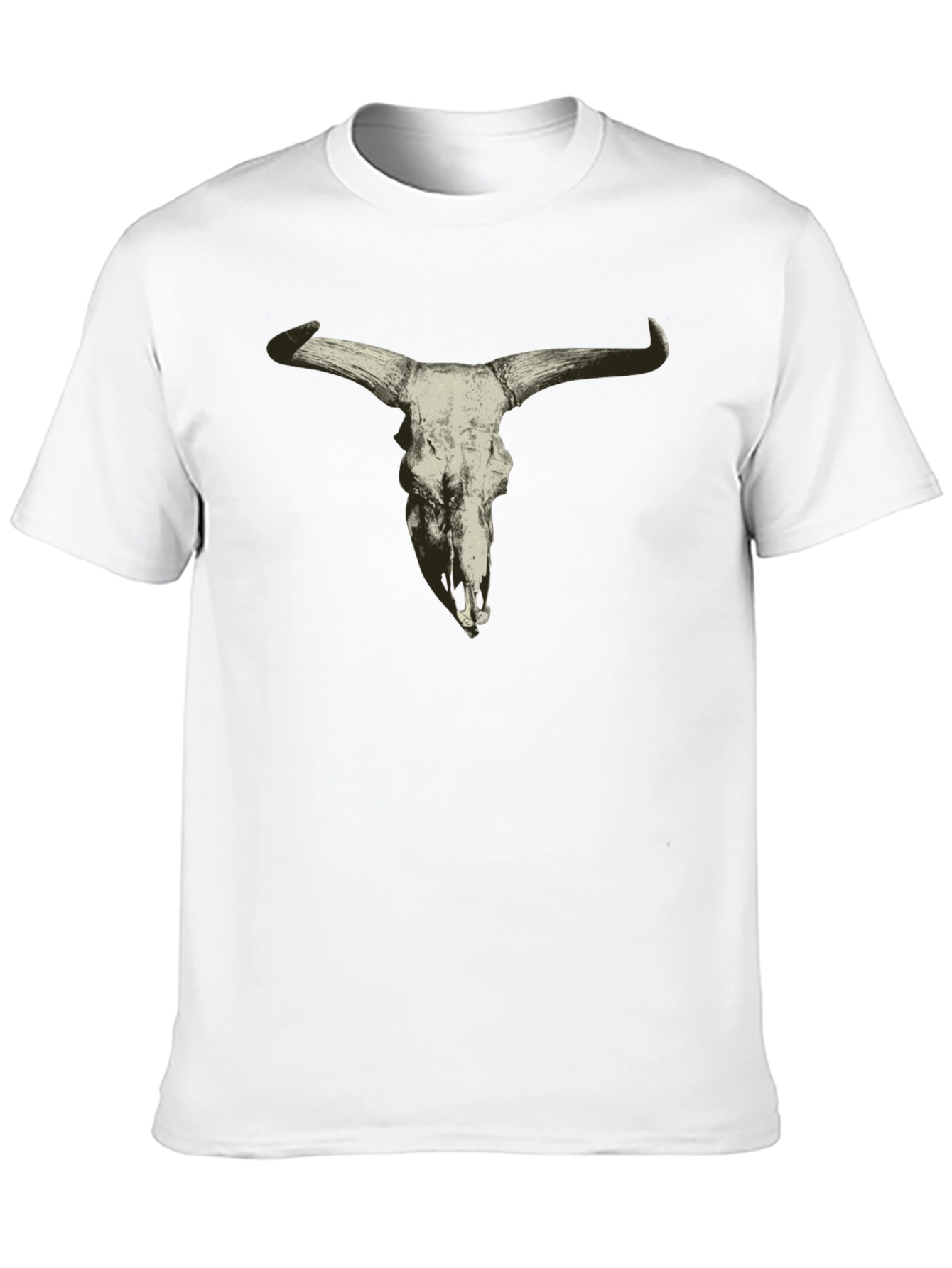 Cow Skull Graphic Tee - Mens Black T-Shirt