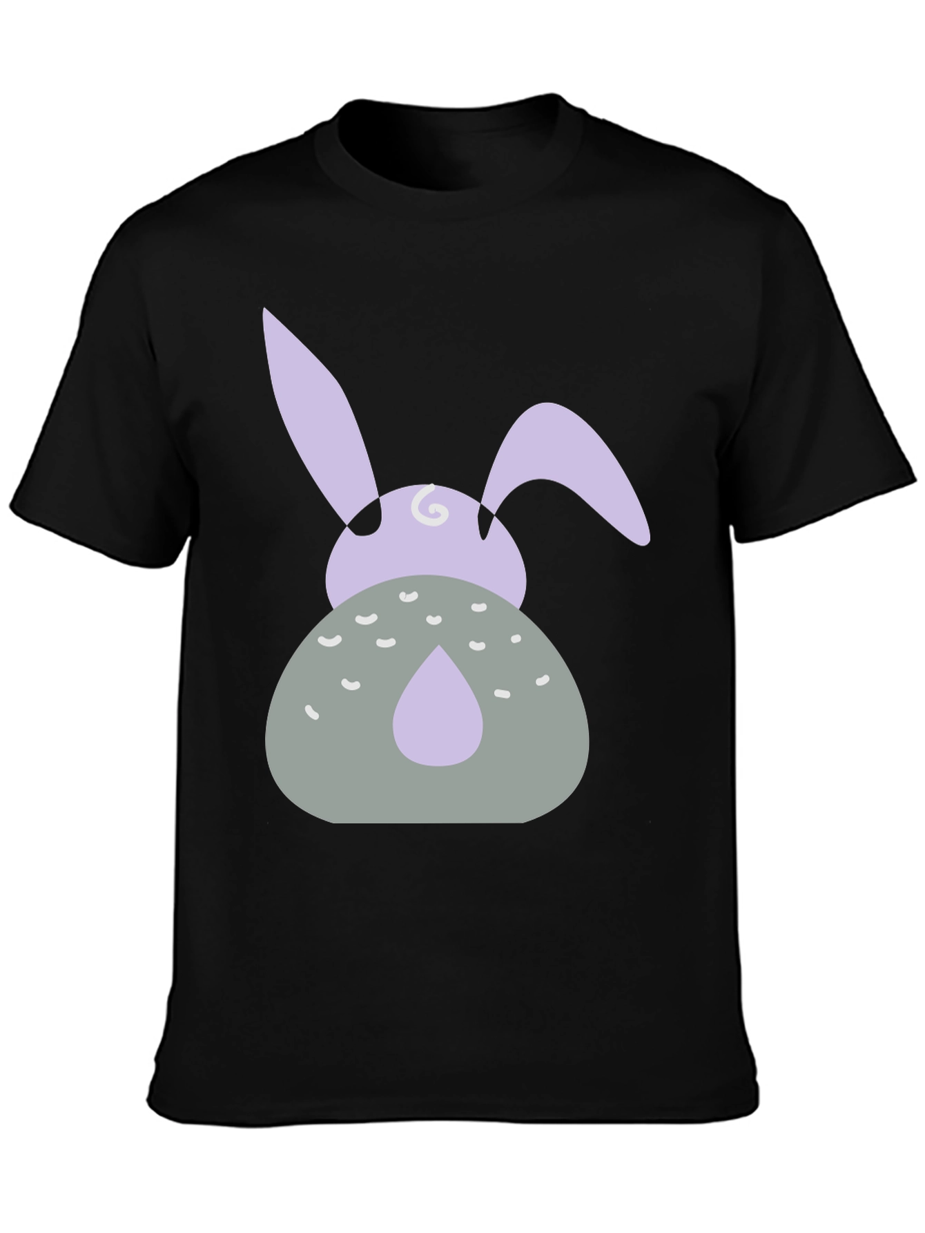 Easter Bunny Graphic Tee - Black
